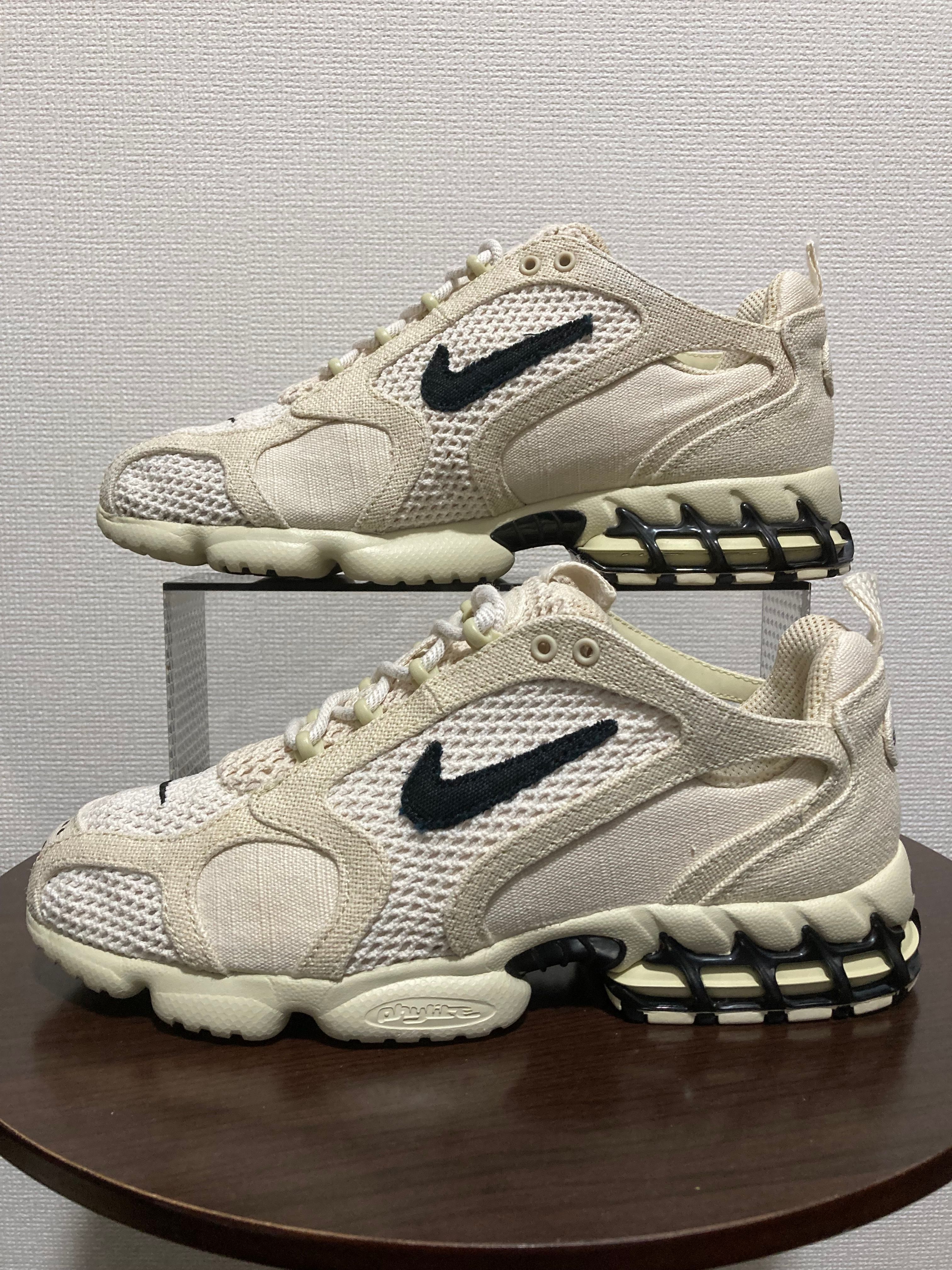 Stussy × Nike Air Zoom Spiridon CG 2 "Fossil/Black"