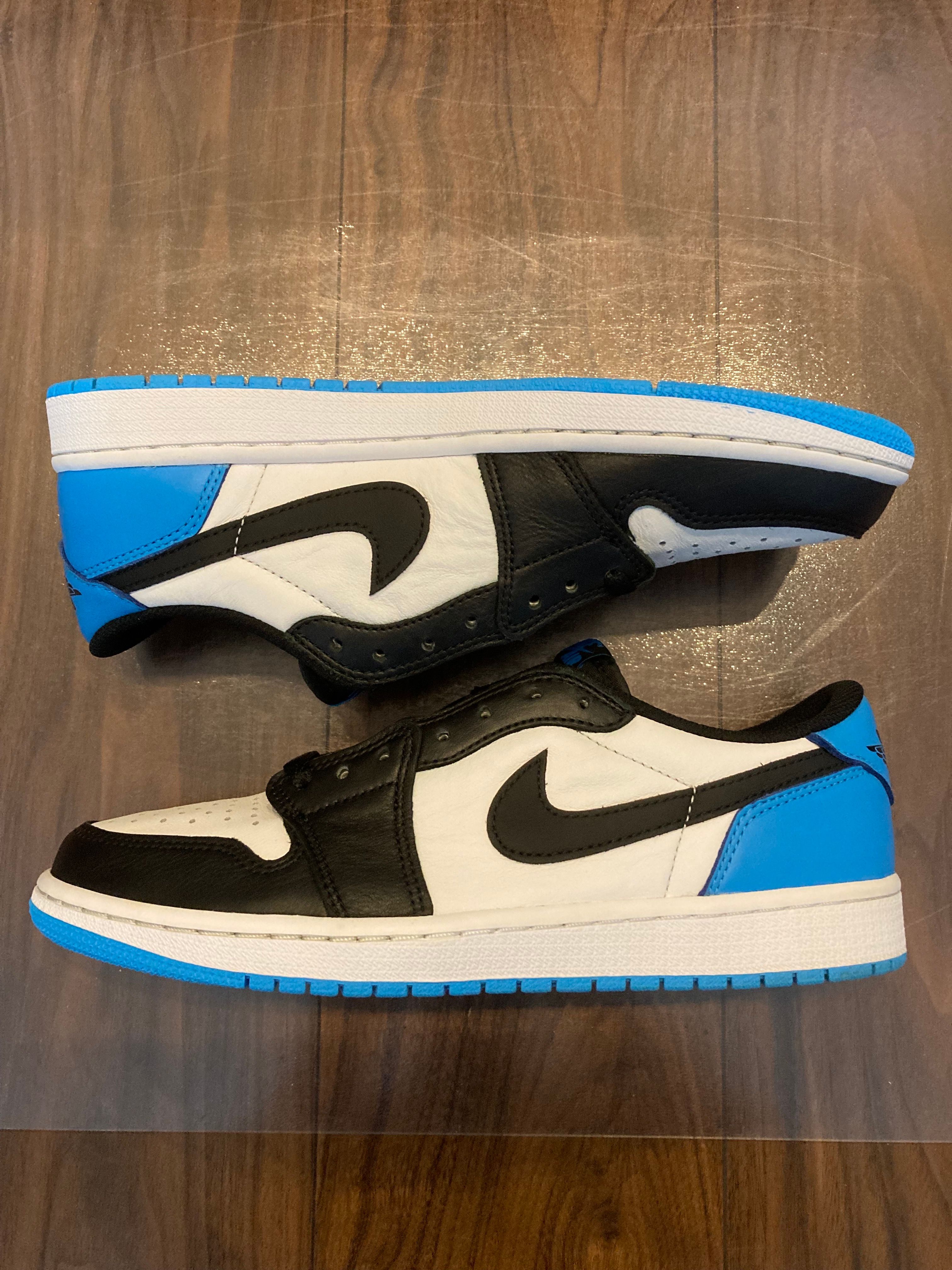 Nike Air Jordan 1 Low OG "Black and Dark Powder Blue/UNC"