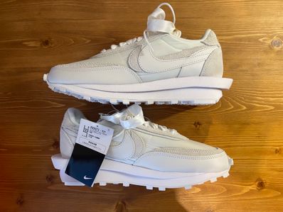 sacai × Nike LDV Waffle "Triple White"