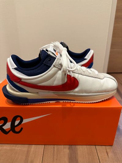 sacai × Nike Zoom Cortez "White and University Red"