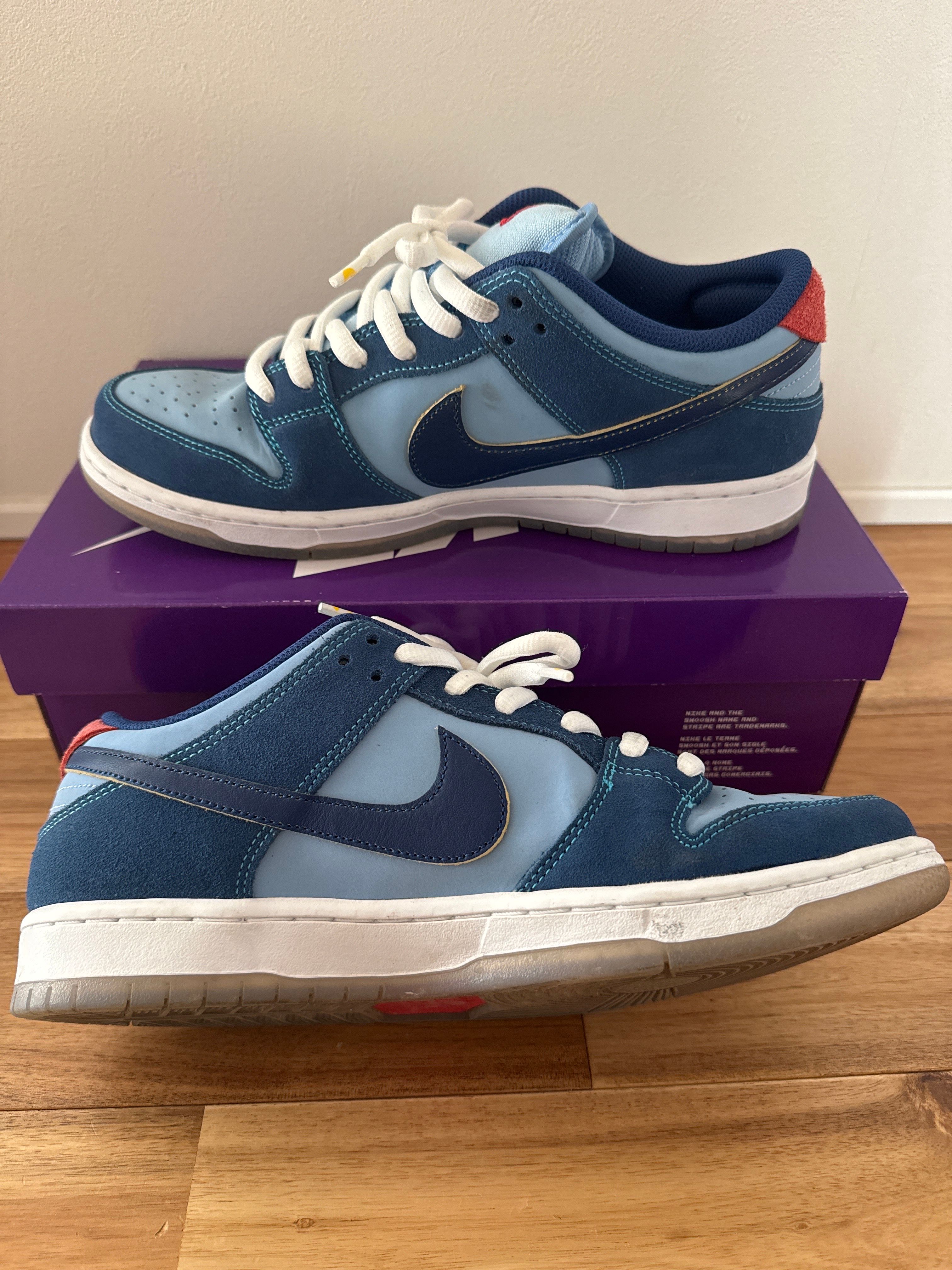 Why So Sad? × Nike SB Dunk Low "Coastal Blue/Speed Yellow-University Red"