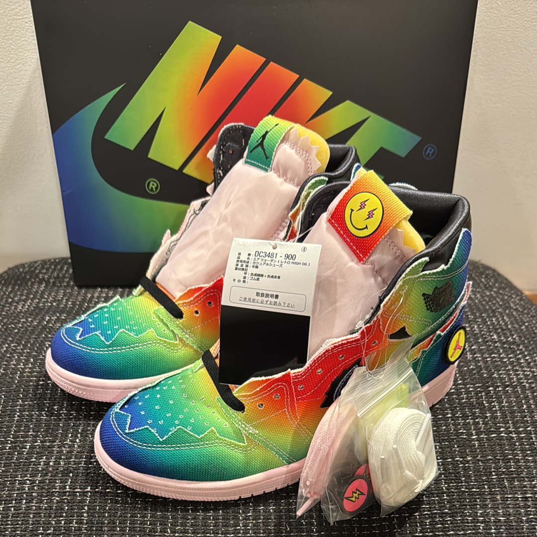 J Balvin × Nike Air Jordan 1 High OG "Rainbow"