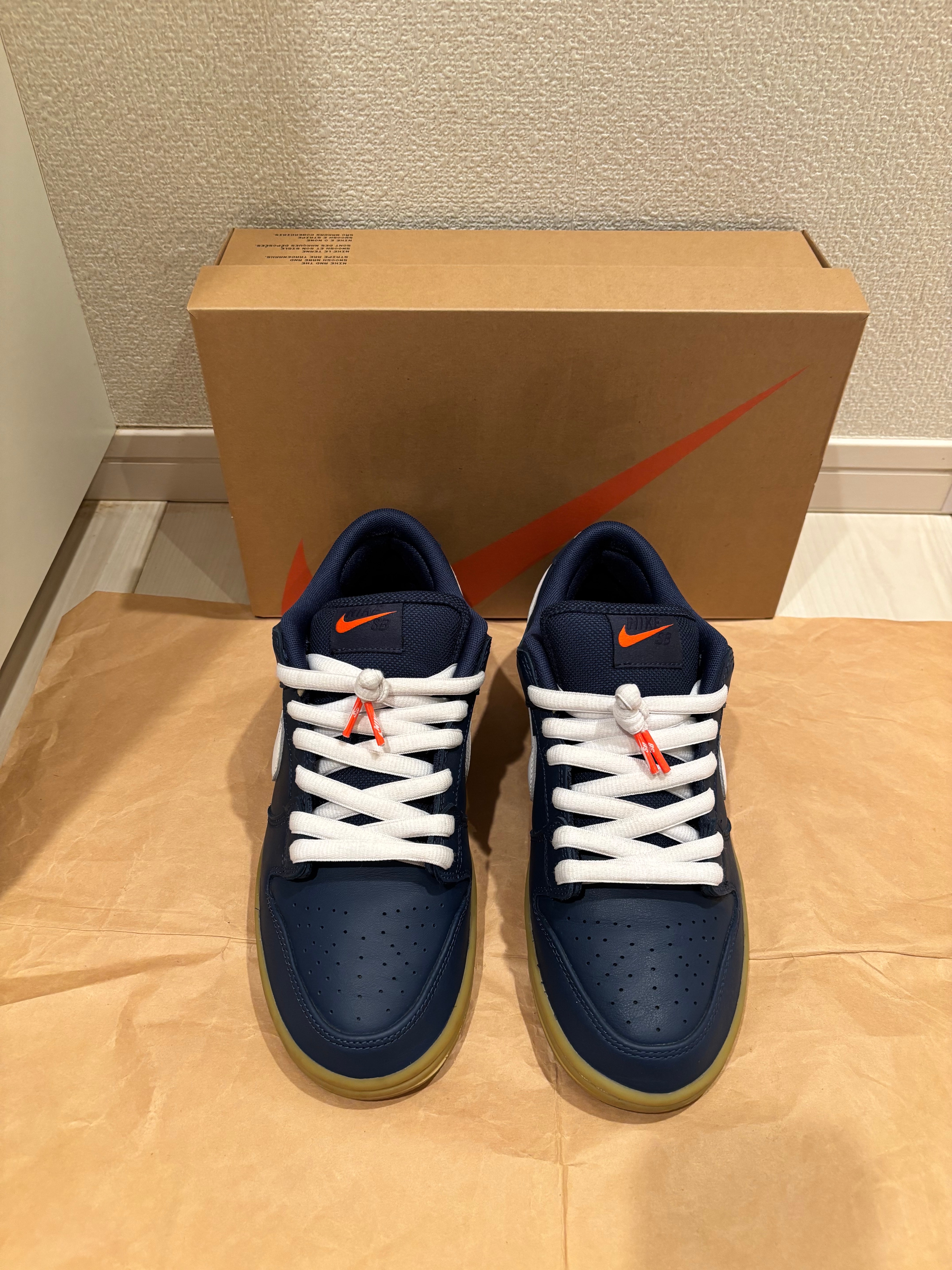 Nike SB Dunk Low Pro ISO Orange Label "Navy Gum"