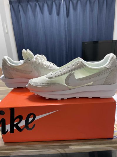 sacai × Nike LDV Waffle "Triple White"