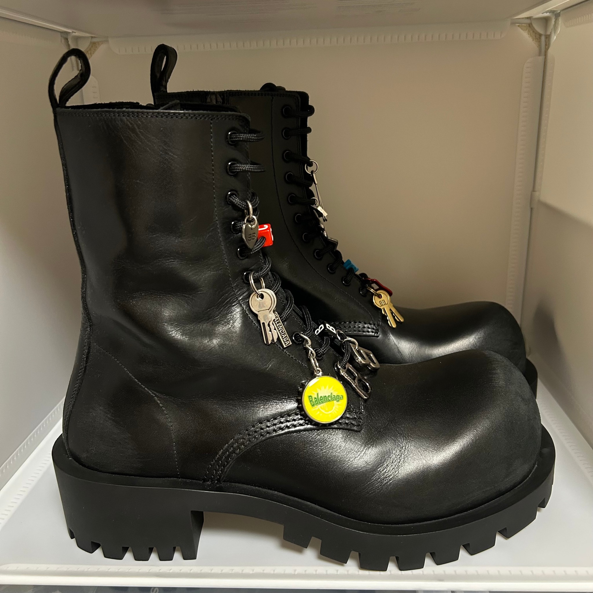 BALENCIAGA Hummer Lace Up Bootie "Black"