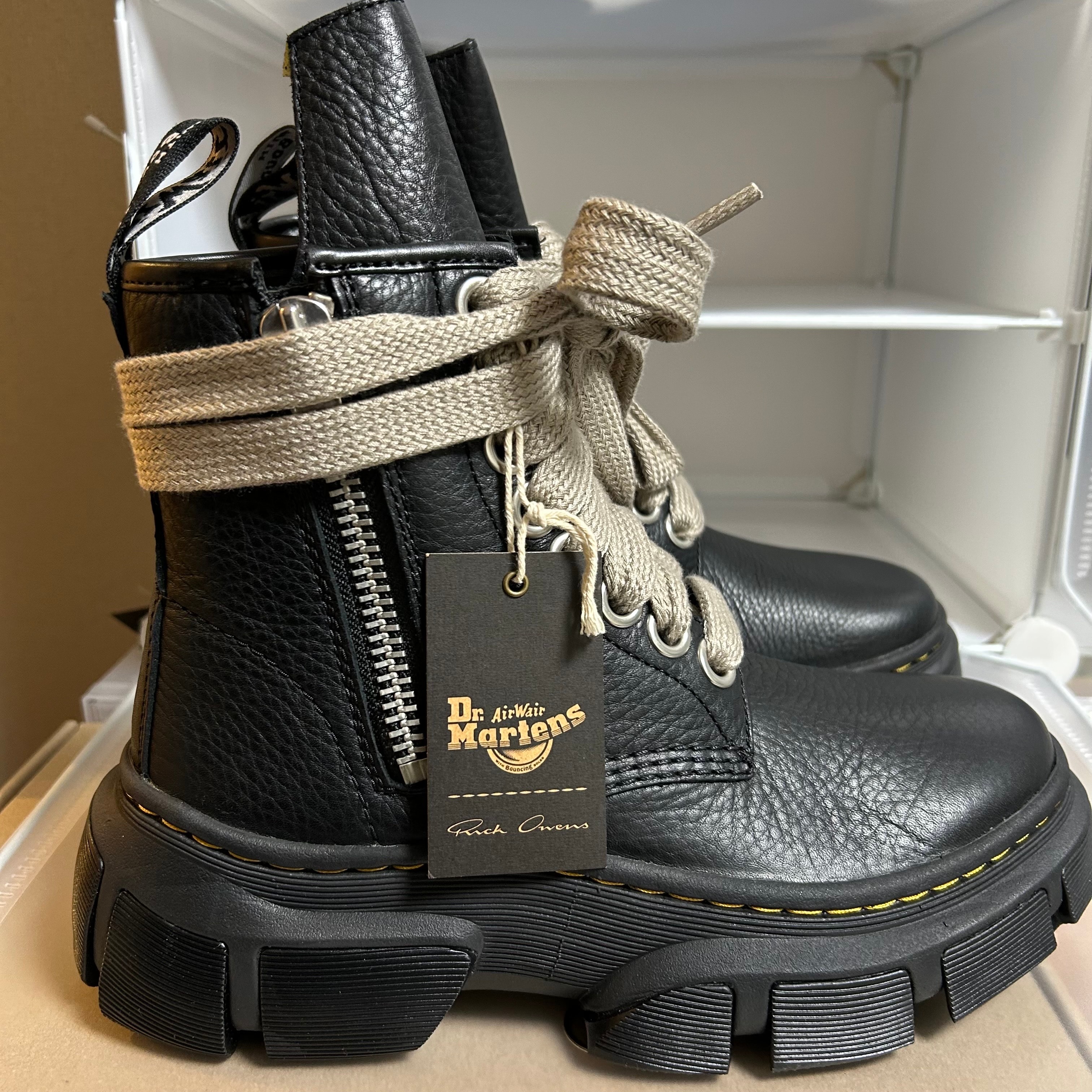 Rick Owens × Dr.Martens 1460 DMXL Jumbo Lace Boot "Black"