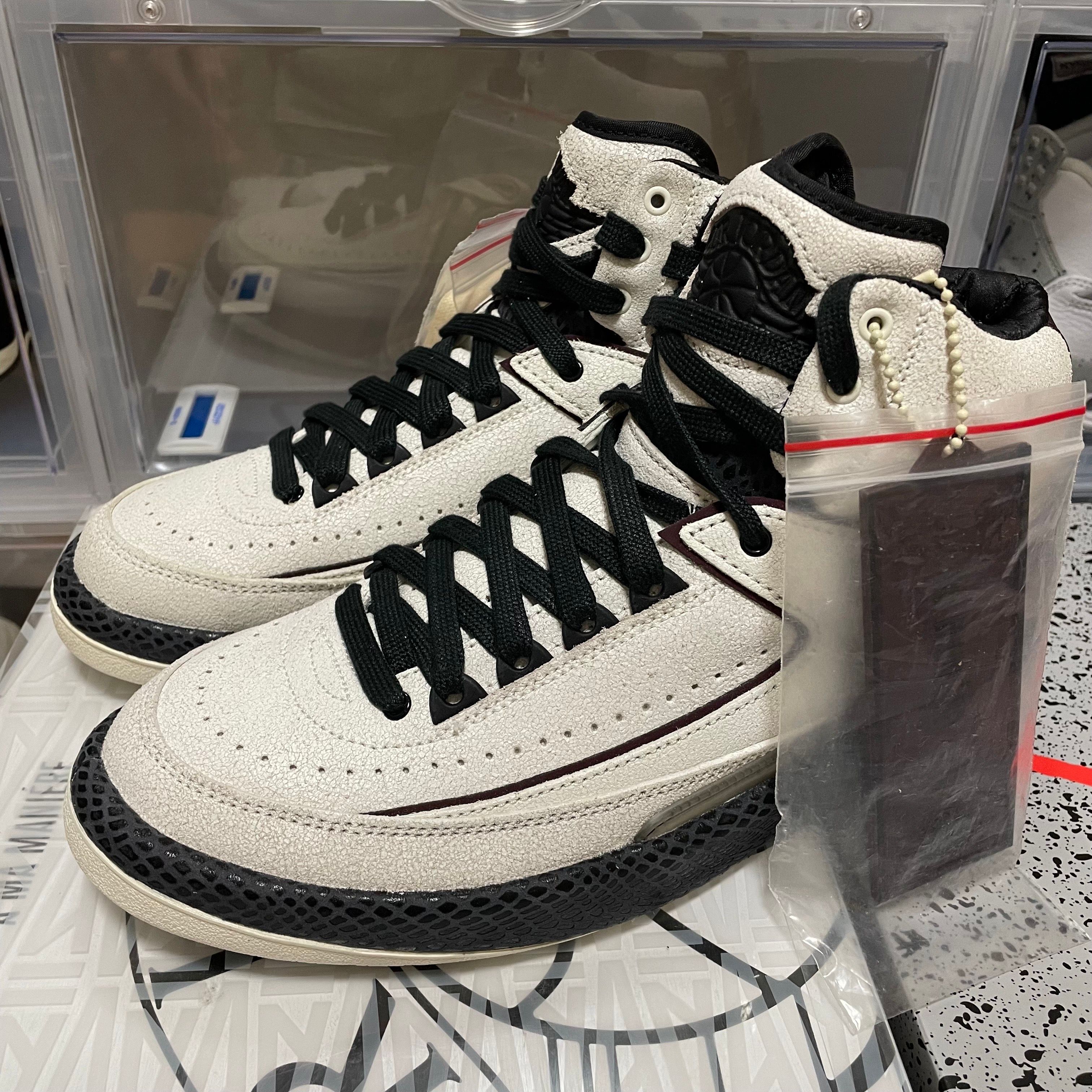 A Ma Maniere × Nike Air Jordan 2 "Airness/Sail and Burgundy"