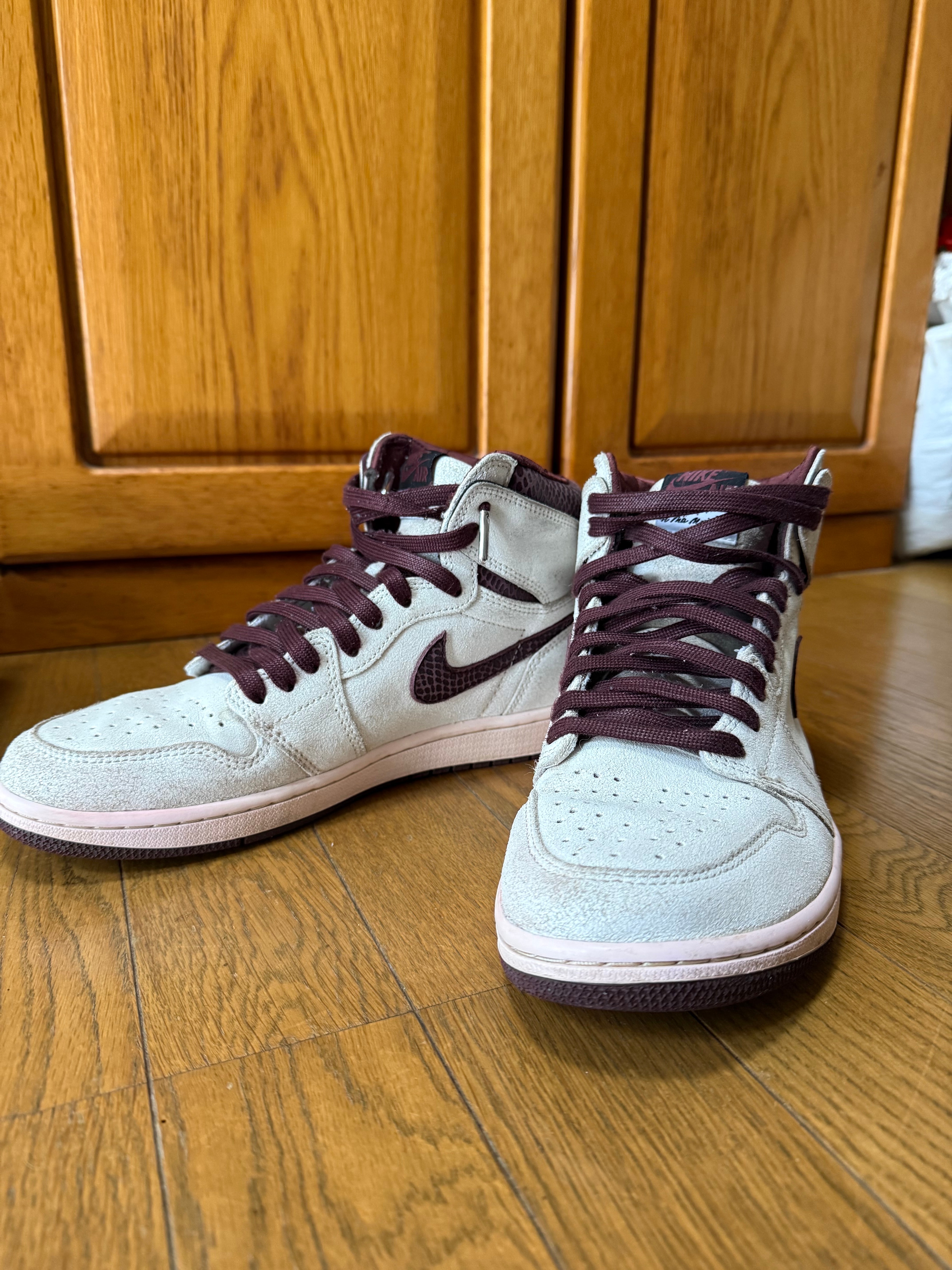 A Ma Maniere × Nike Air Jordan 1 Retro High OG "Sail and Burgundy"