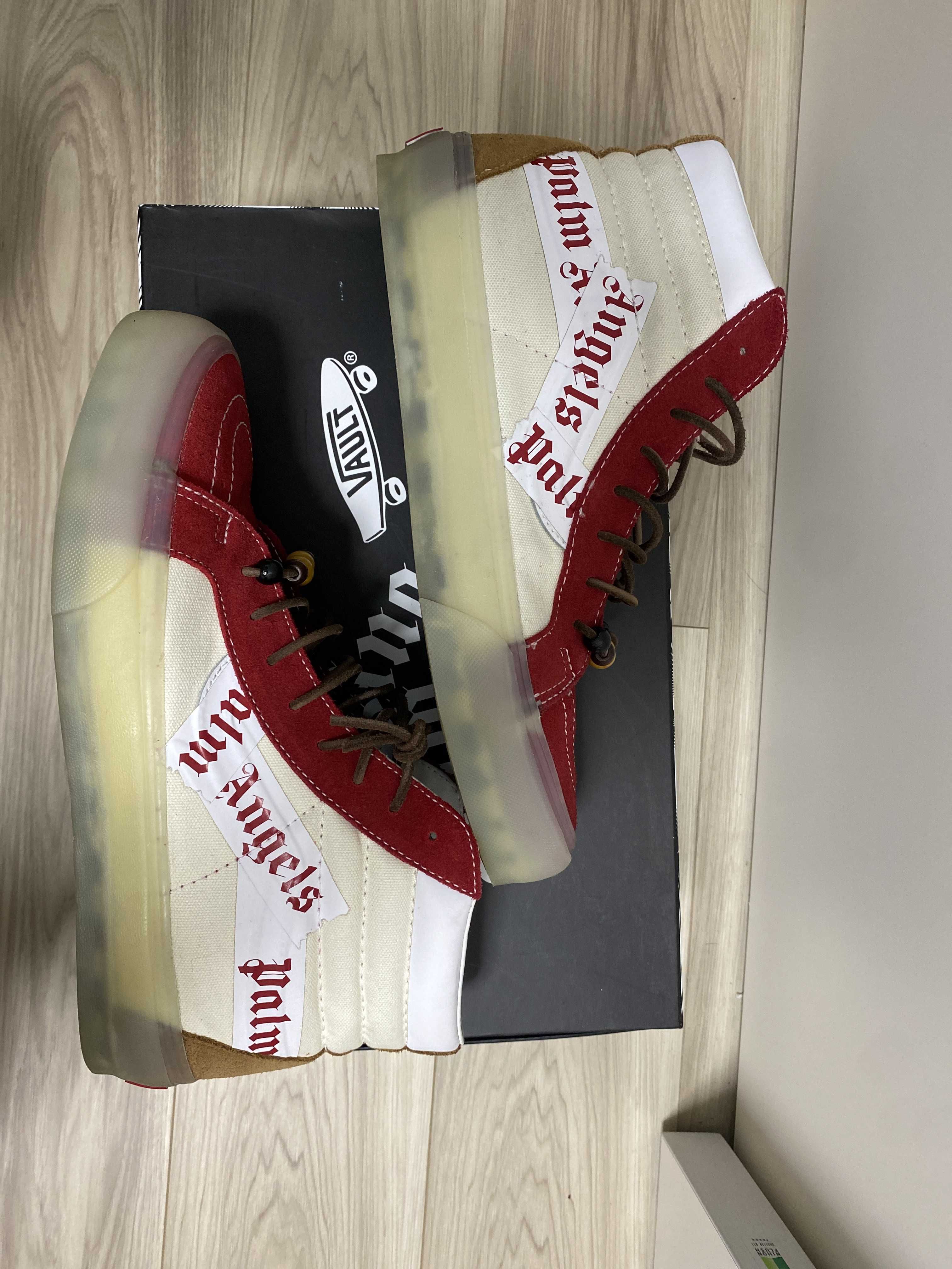 Palm Angels × Vans Vault Sk-8 Hi LX "Chili Pepper & Chipmunk"