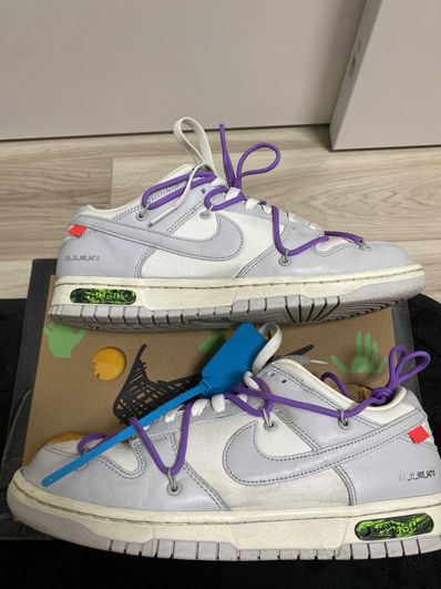 Off-White × Nike Dunk Low "Sail/Neutral Gray"