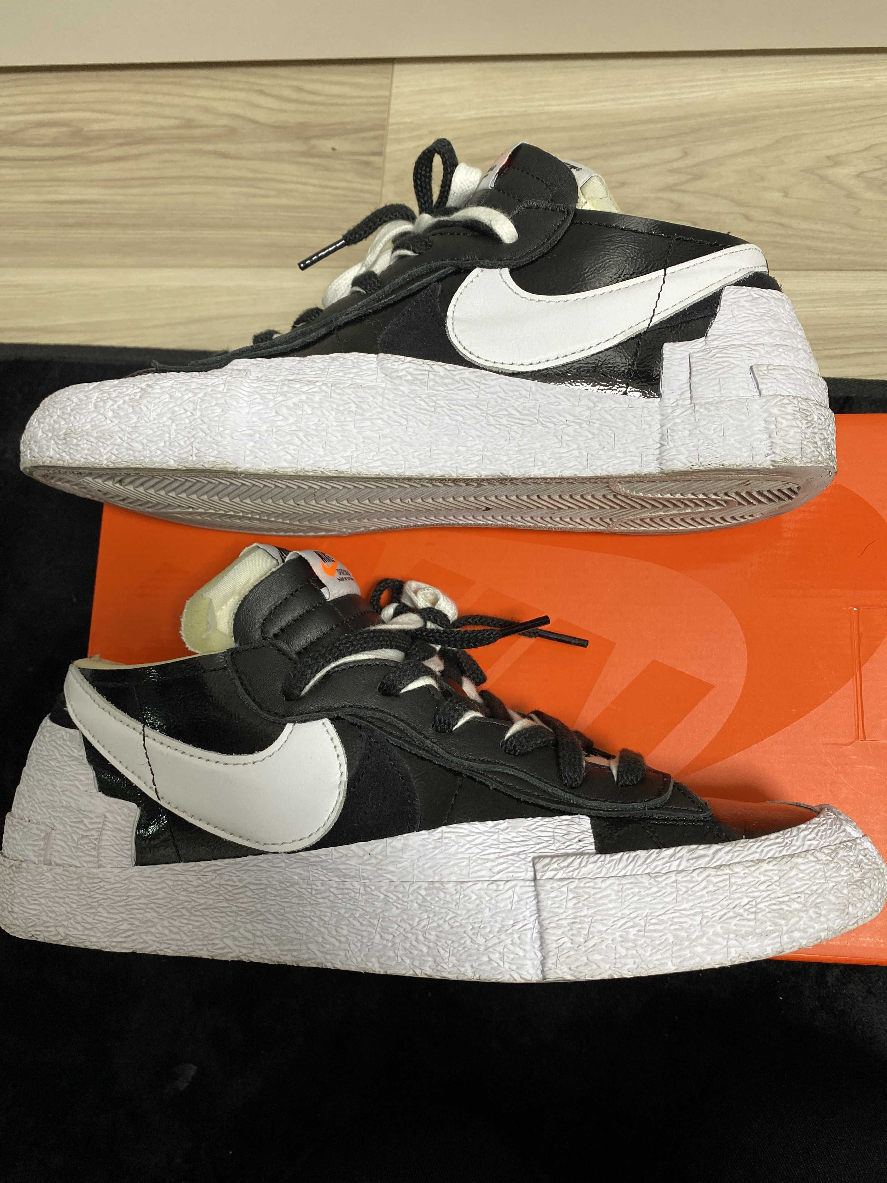 sacai × Nike Blazer Low "Black Patent Leather"