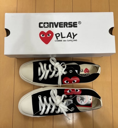 PLAY COMME des GARCONS × Converse All Star OX "Black"