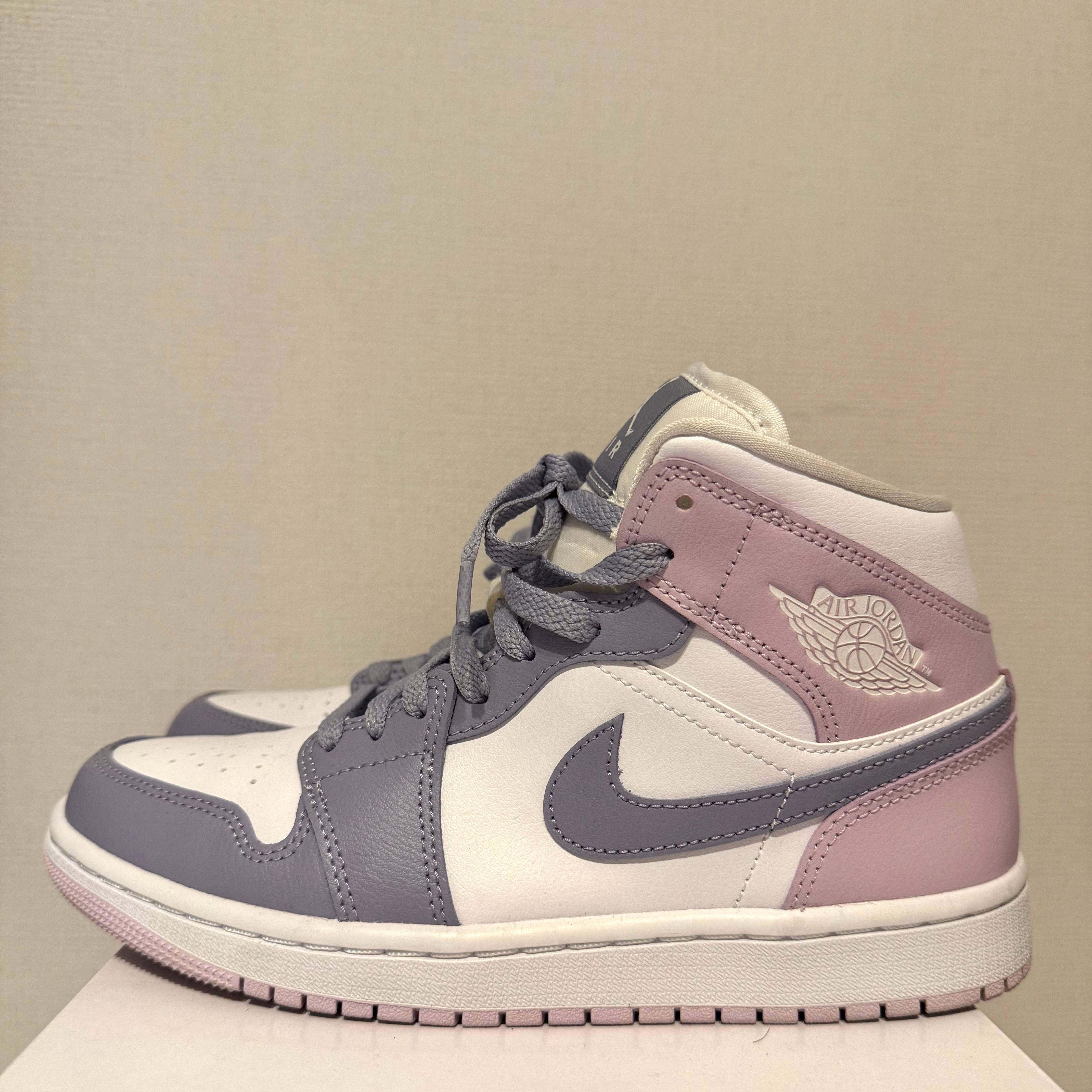 Nike Women's Air Jordan 1 Mid "Indigo Haze/White/Doll"