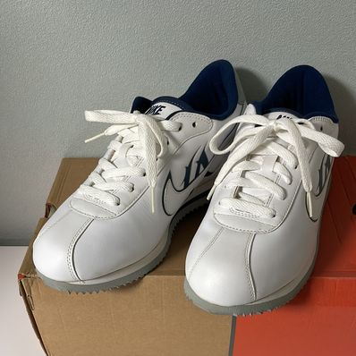 Mr. Cartoon × Nike Cortez Basic "White-Midnight Navy-Silver"