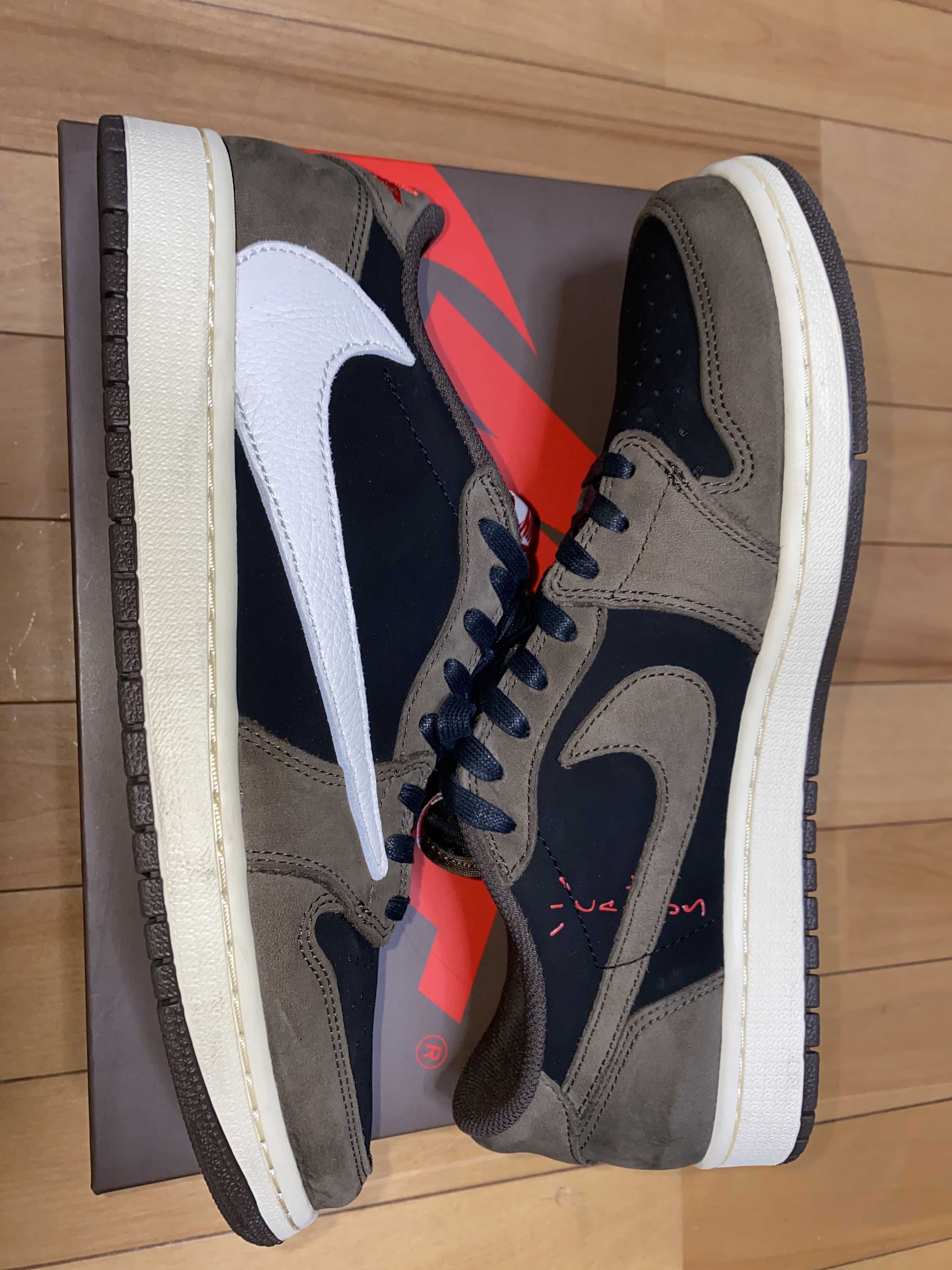 Travis Scott × Nike Air Jordan 1 Low OG SP-T "Black/Dark Mocha"