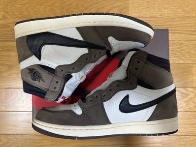 Travis Scott × Nike Air Jordan 1 Retro High OG TS SP "Sail/Dark Mocha"