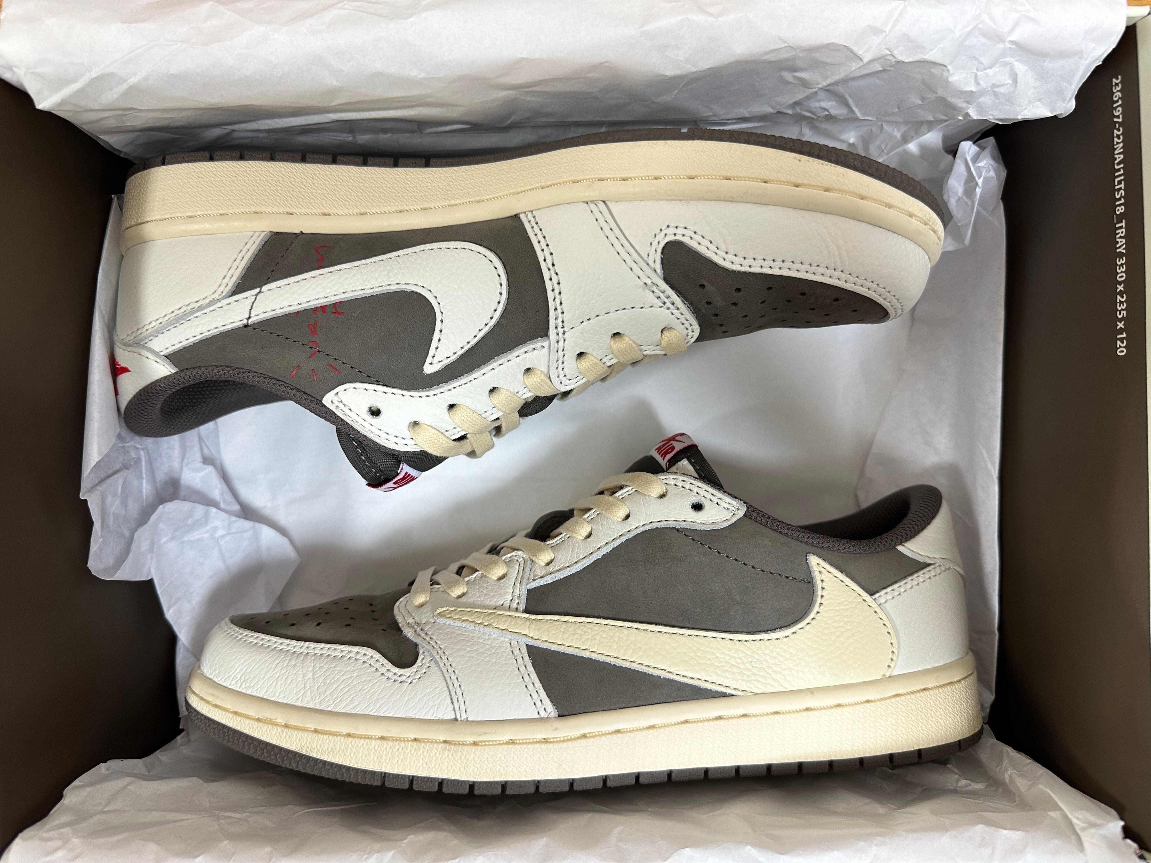 Travis Scott × Nike Air Jordan 1 Low OG SP "Reverse Mocha/Sail and Ridgerock"