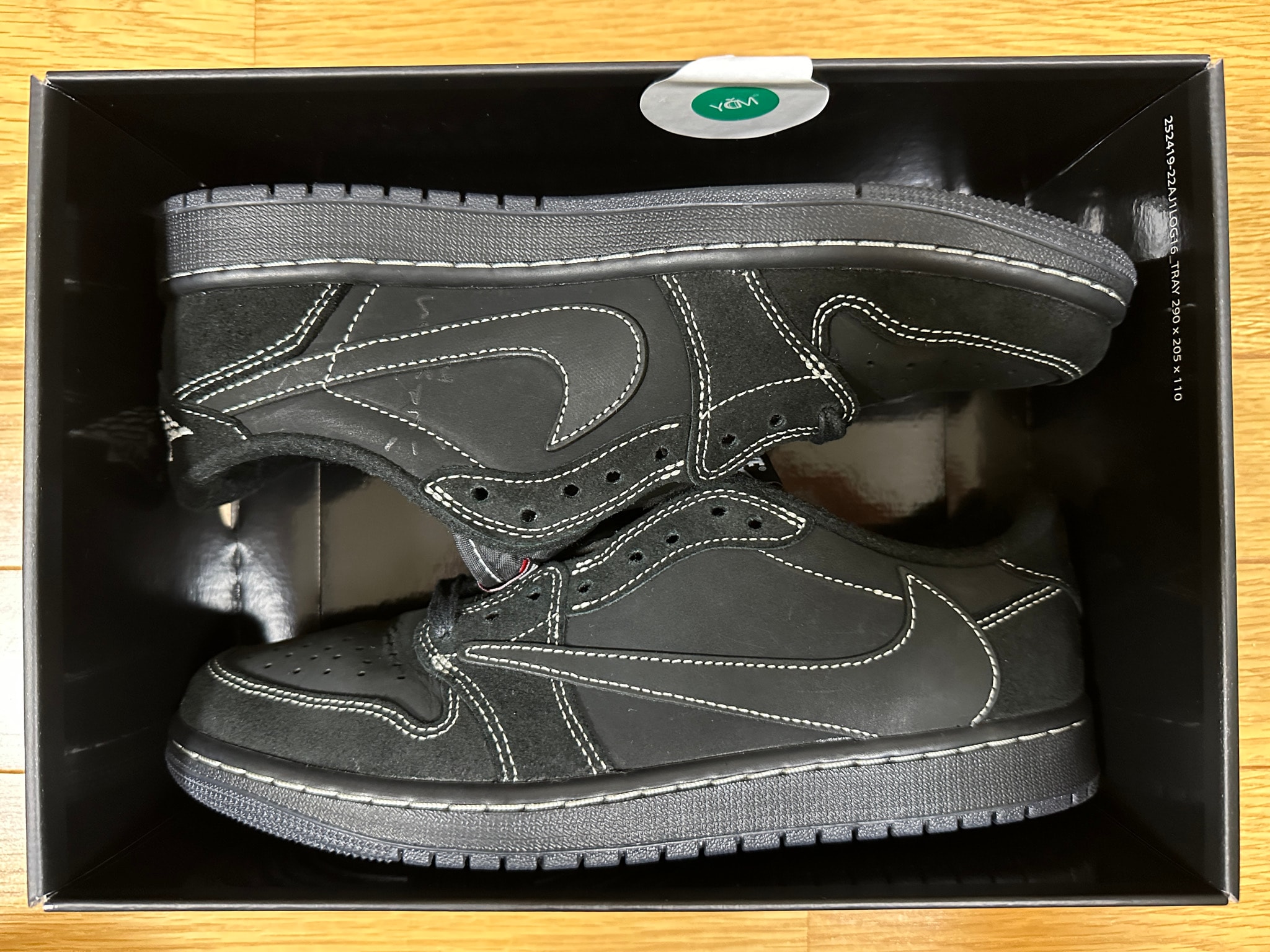 Travis Scott × Nike Air Jordan 1 Low OG SP "Black Phantom"