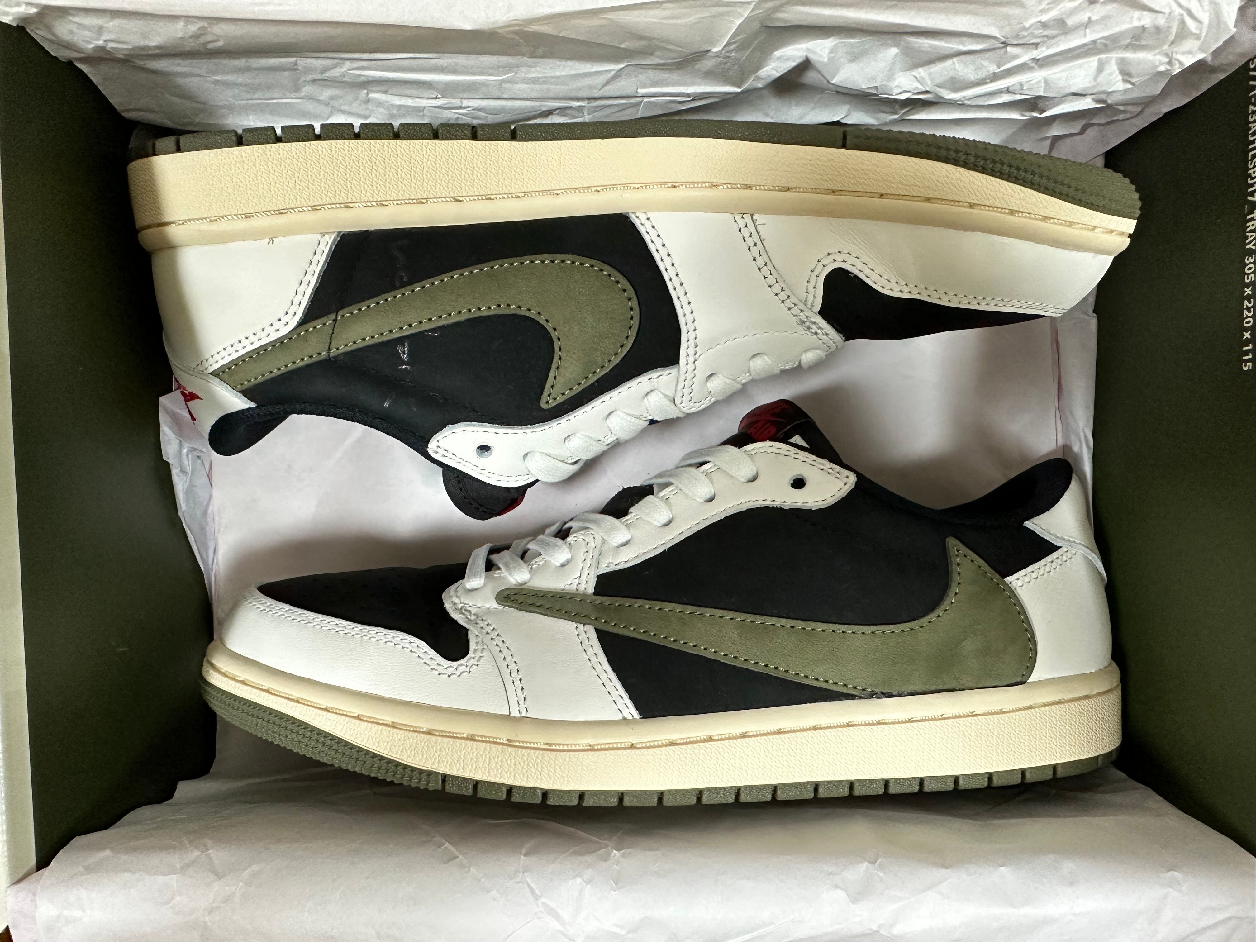 Travis Scott × Nike Women's Air Jordan 1 Low OG "Medium Olive"