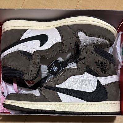 Travis Scott × Nike Air Jordan 1 Retro High OG TS SP "Sail/Dark Mocha"