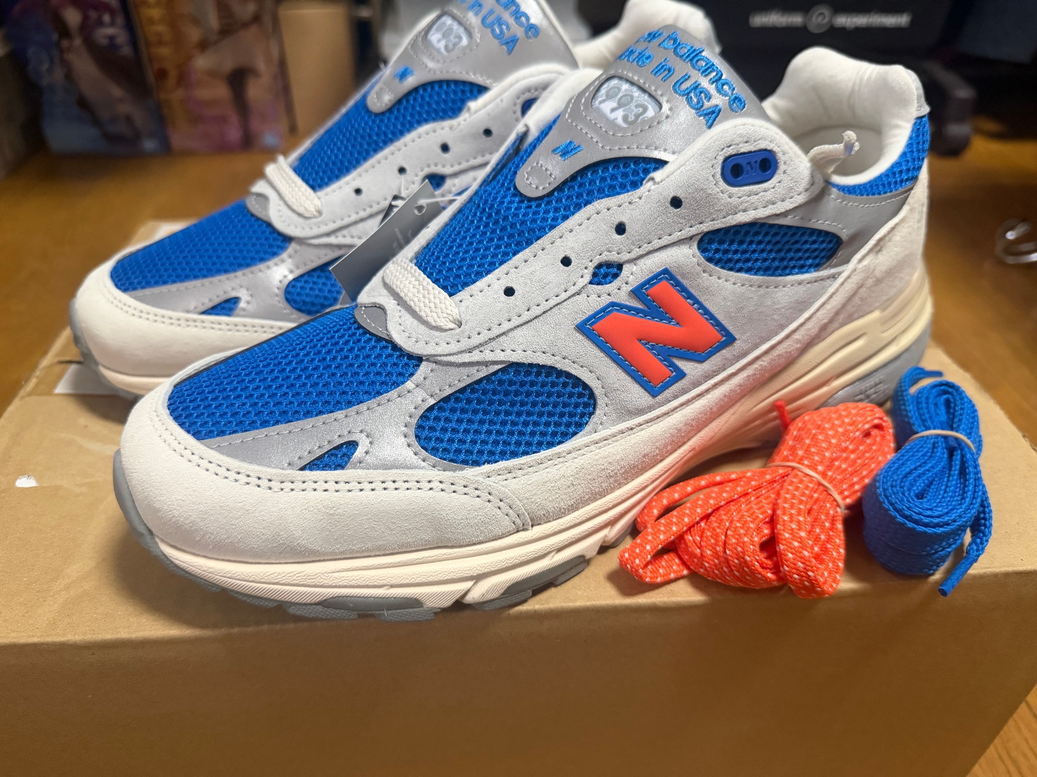 KITH × New Balance 993 Madison Square Garden "Ancient Scroll/Grey Matter"