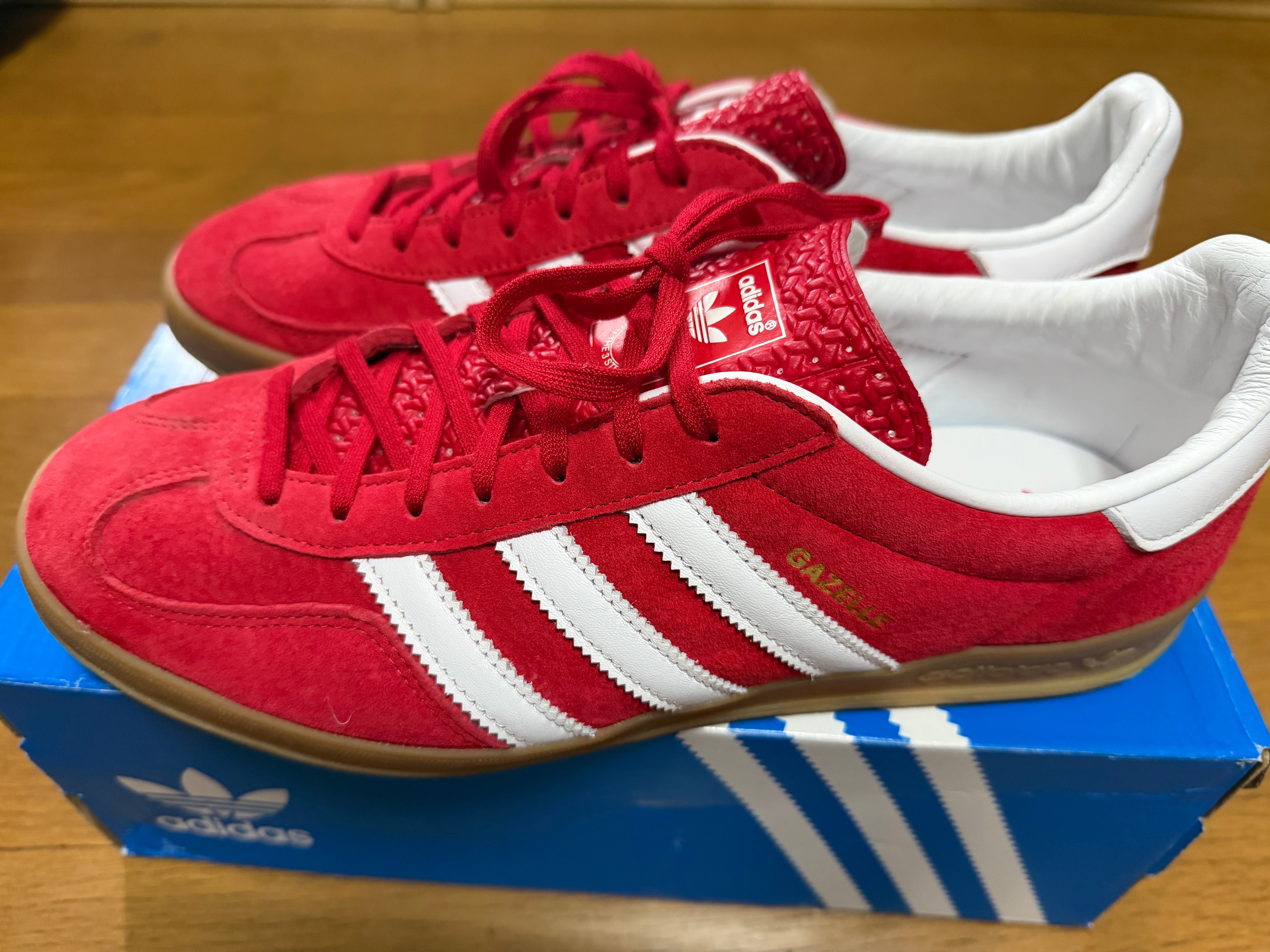 adidas Gazelle Indoor "Scarlet/Footwear White"