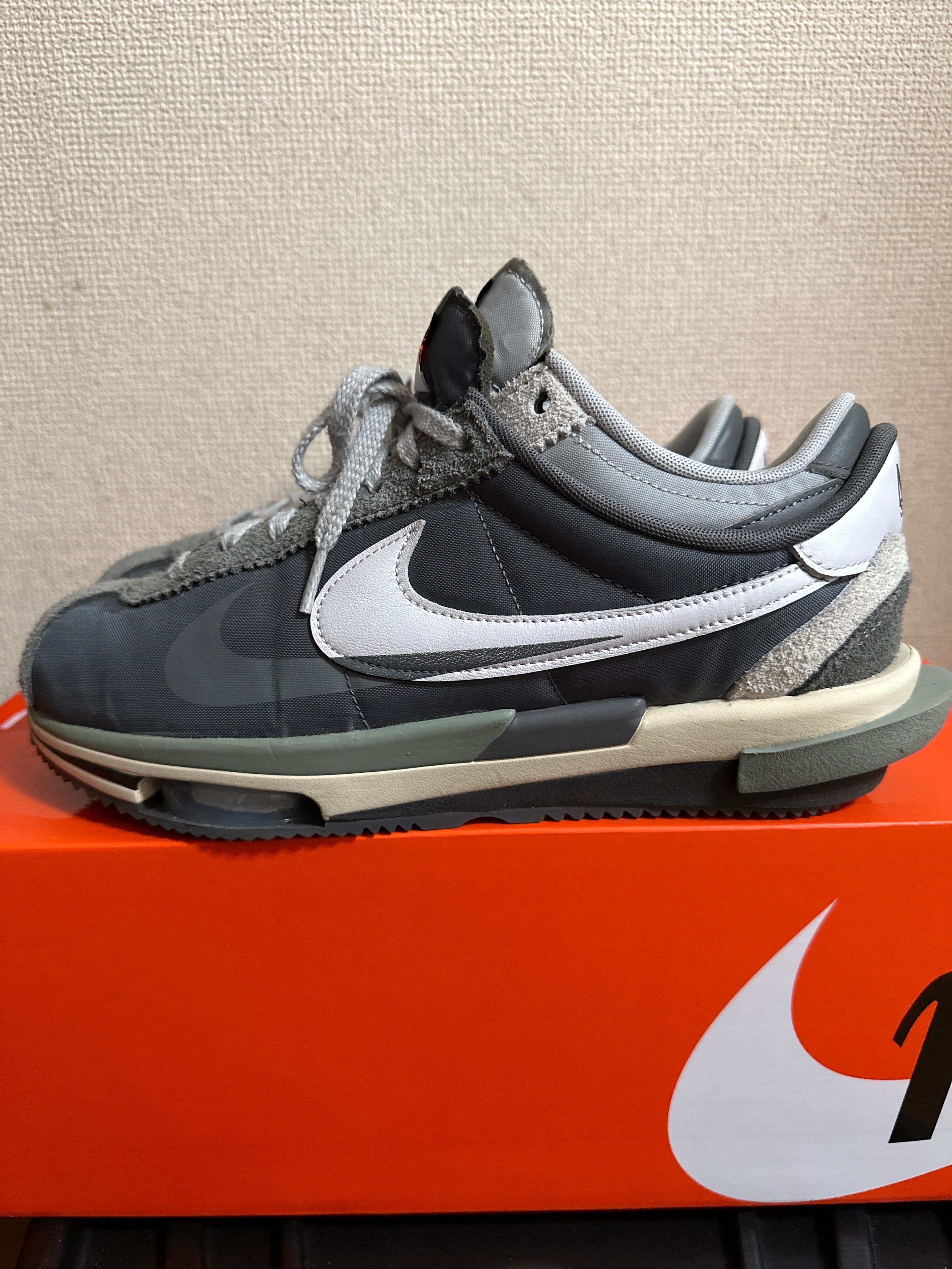 sacai × Nike Zoom Cortez "Iron Grey"