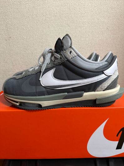 sacai × Nike Zoom Cortez "Iron Grey"