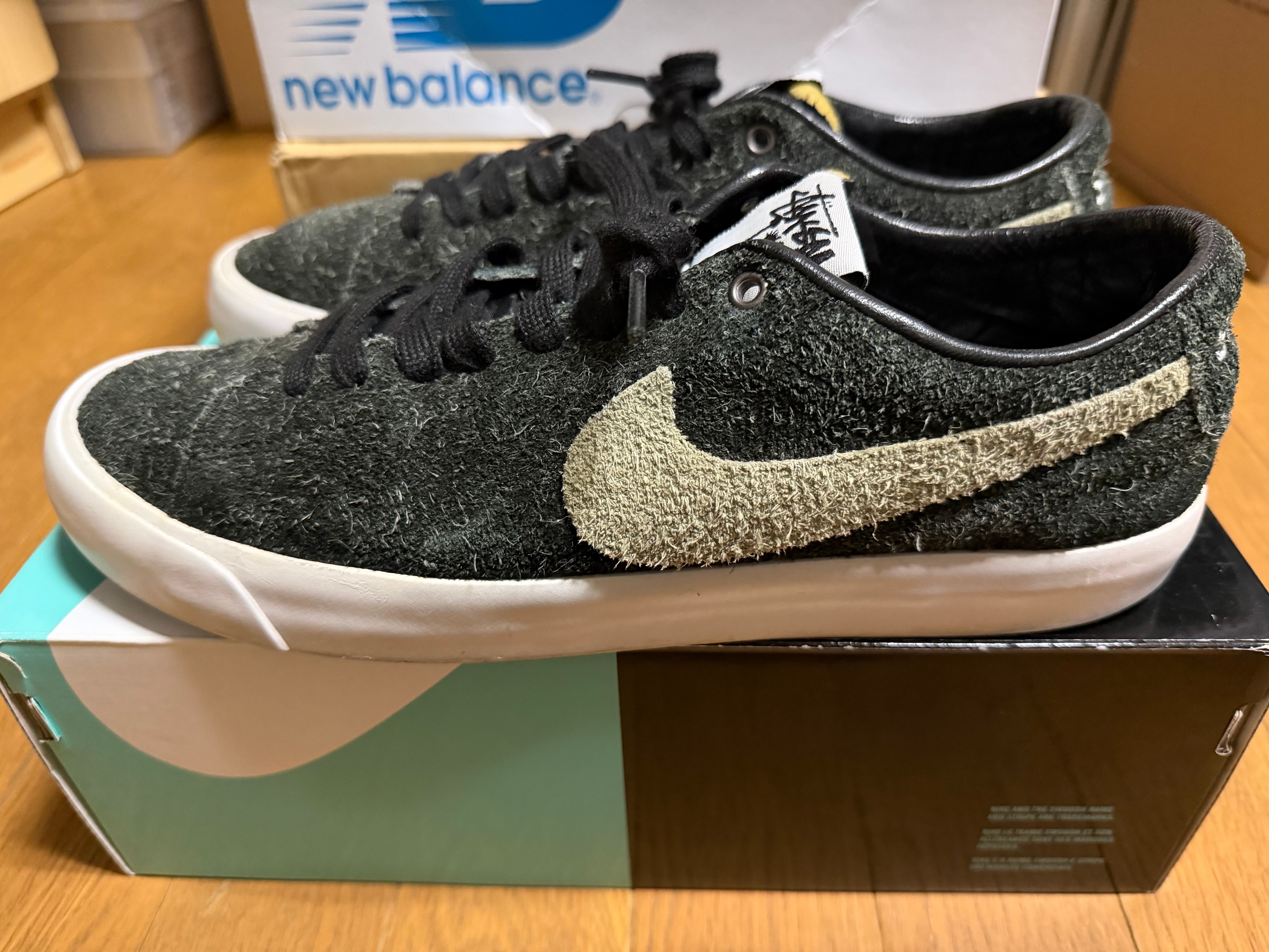 Stussy × Nike SB Blazer Low "Black/Palm Green"