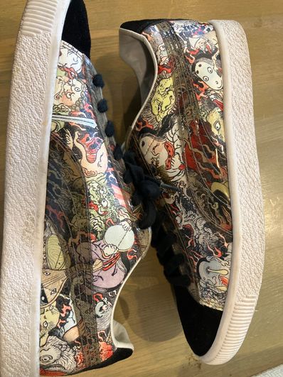 atmos × Three Tides Tattoo × Puma Suede "Puma Black/Puma White"