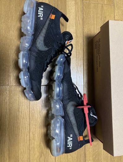Off-White × Nike Air Vapormax "Black/Total Orange/Clear"
