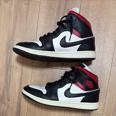 Nike Women's Air Jordan 1 Mid "Black/Gym Red"