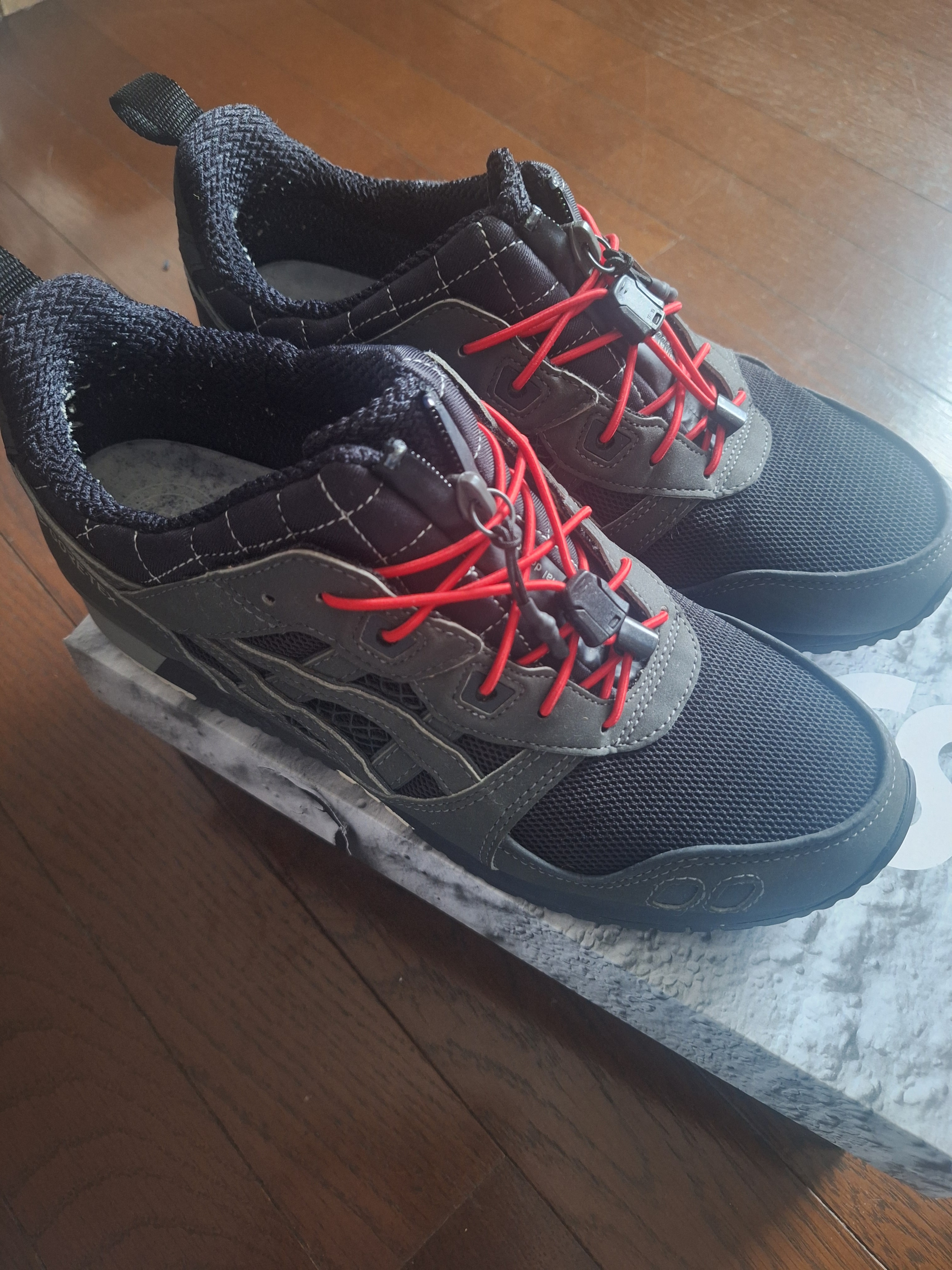 ミタスニーカー × バル × アシックス ゲルライト3 OG "ガンメタル/ブラック"