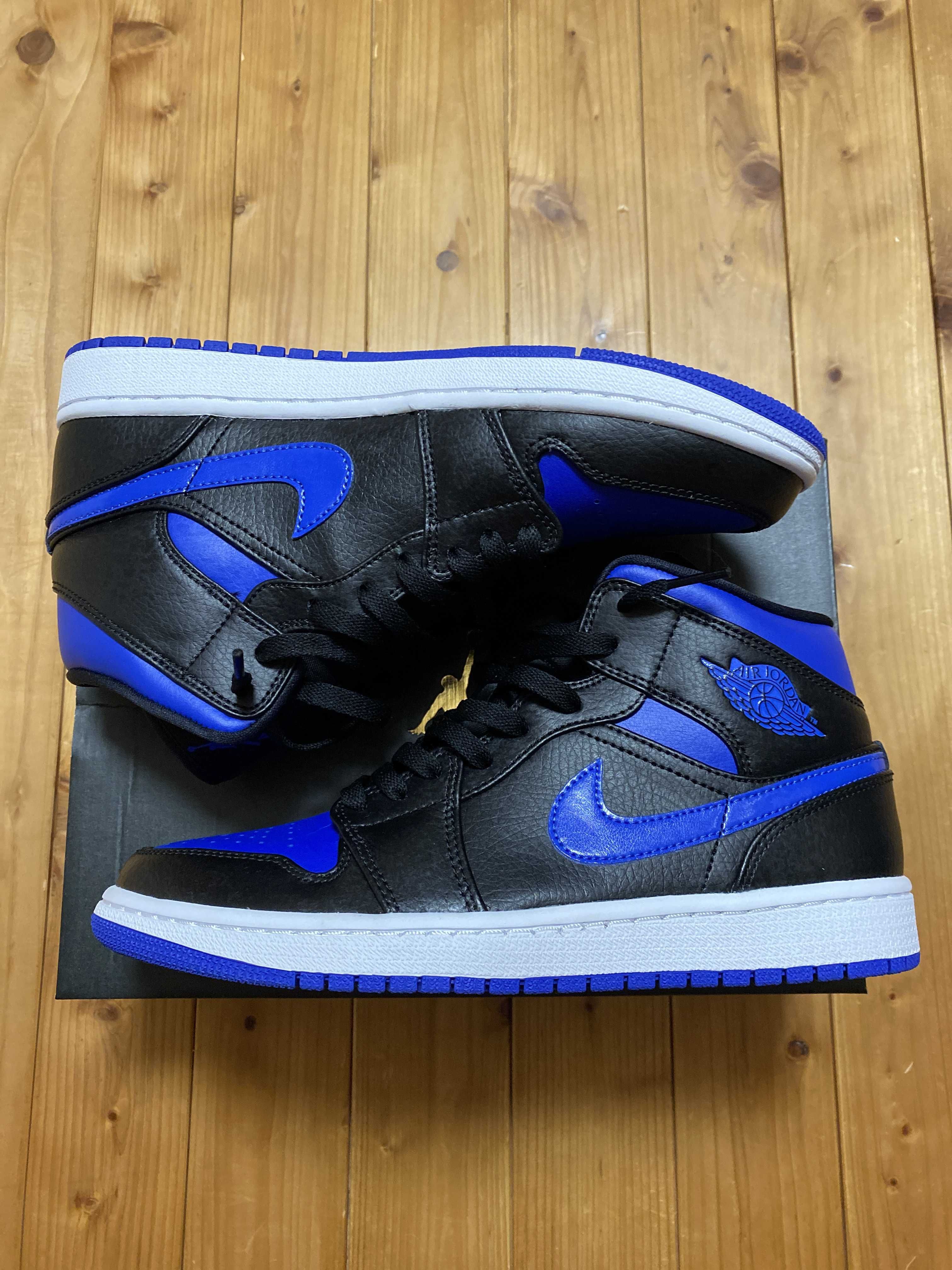 NIKE AIR JORDAN 1 MID "BLACK/BLUE"