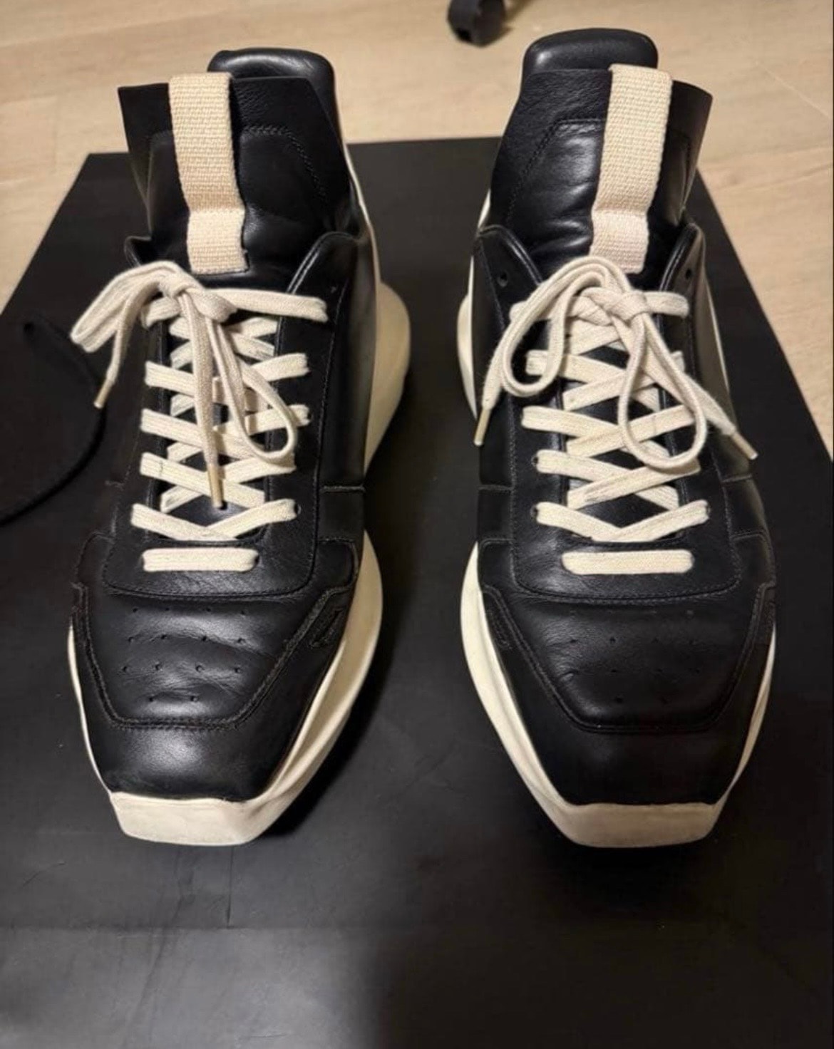 Rick Owens Hollywood Geth Runner "Black/Milk/Black/Milk"
