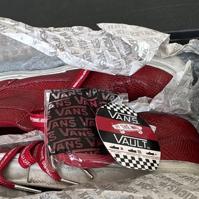 Huf × Vans Half Cab LX "Red Snakeskin"