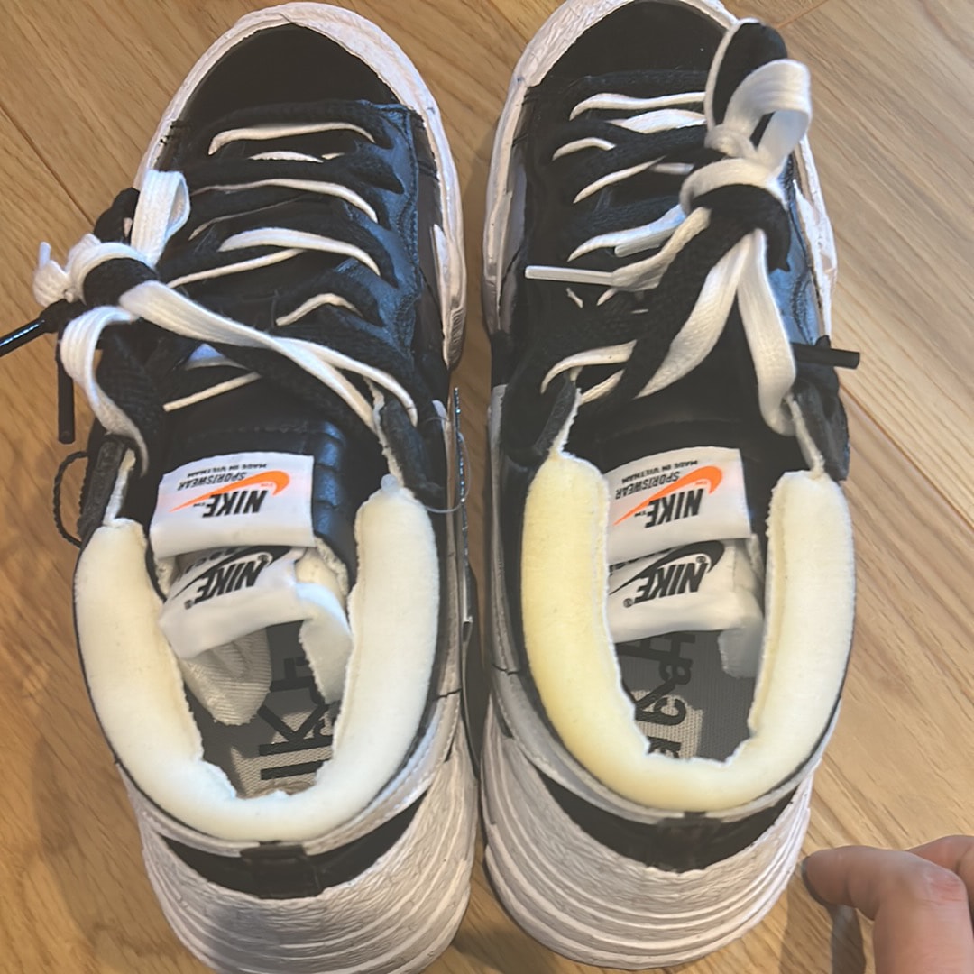 sacai × Nike Blazer Low "Black Patent Leather"