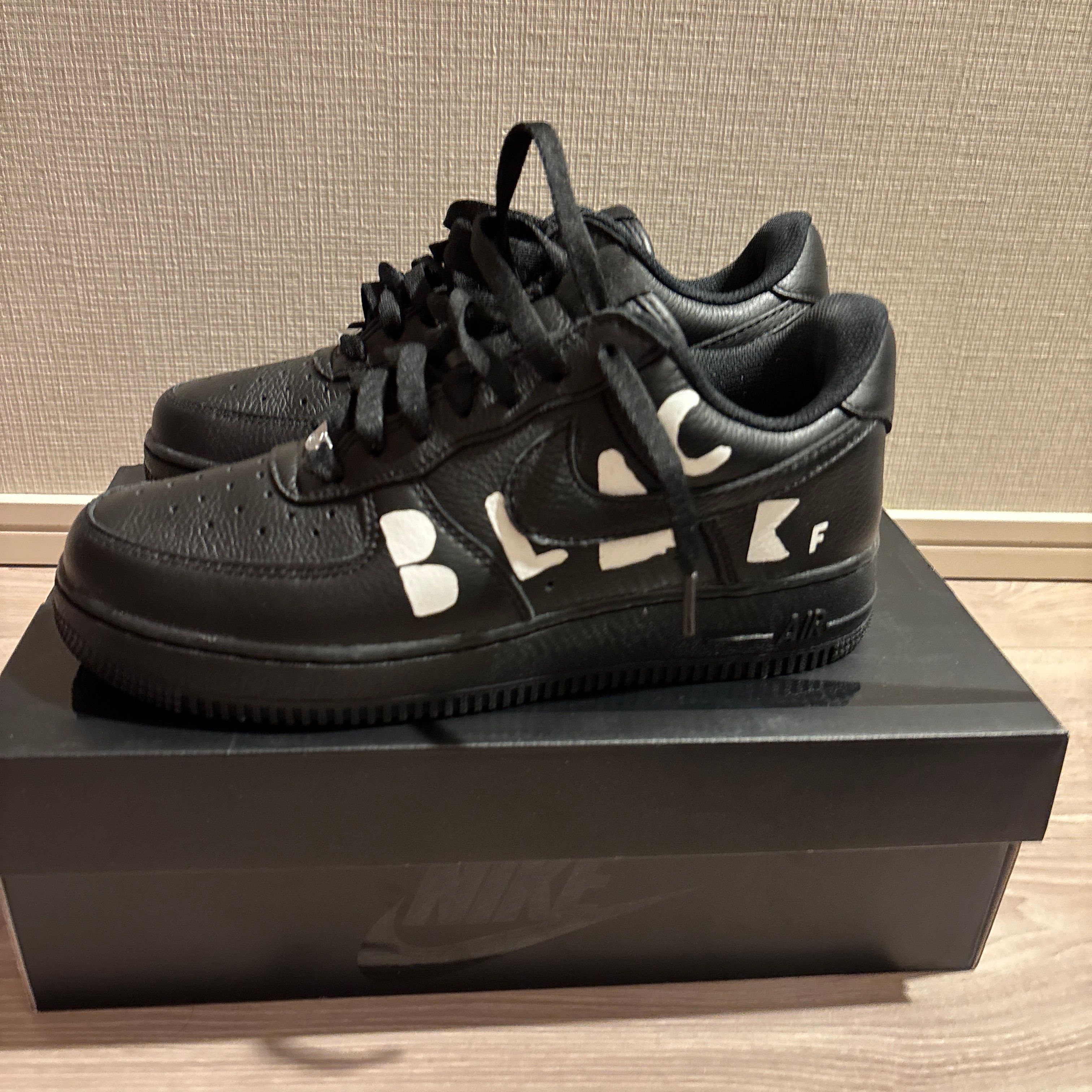 BLACK COMME des GARCONS × Nike Air Force 1 Low Retro "Black"