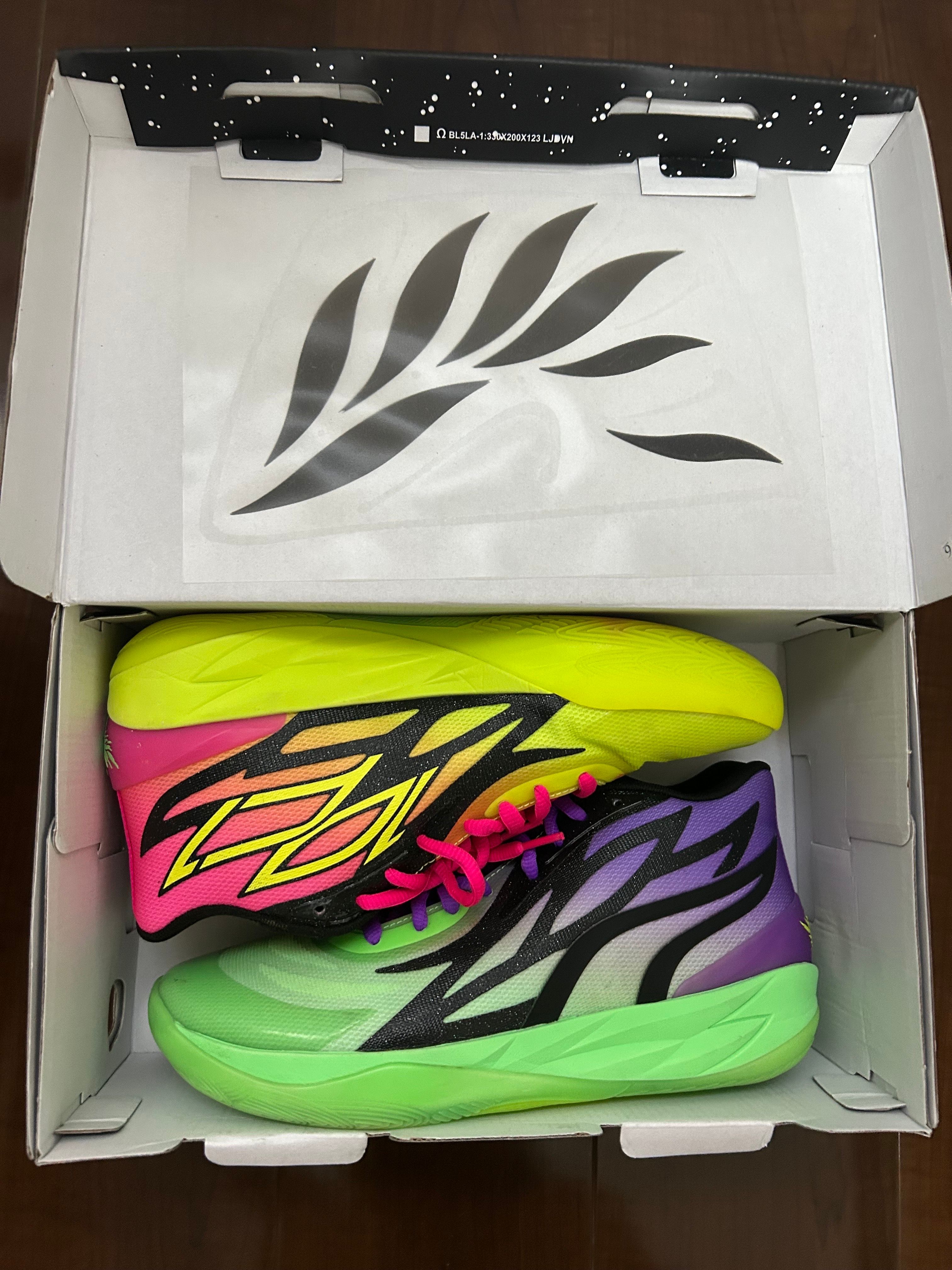 Rick and Morty × Puma LaMelo Ball MB02 "Safety Yellow/Electro Green"