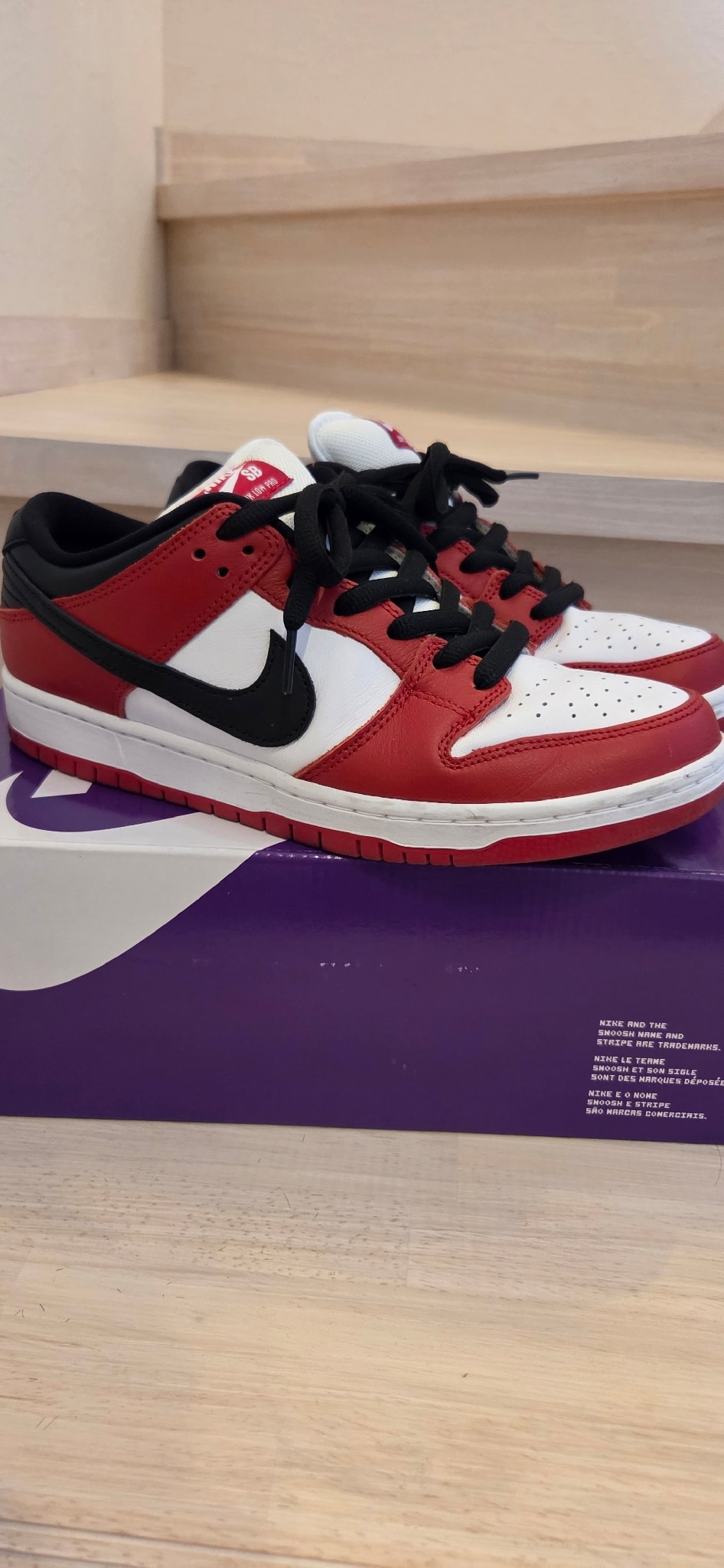 Nike SB Dunk Low Pro "J-Pack Chicago/Varsity Red and White"
