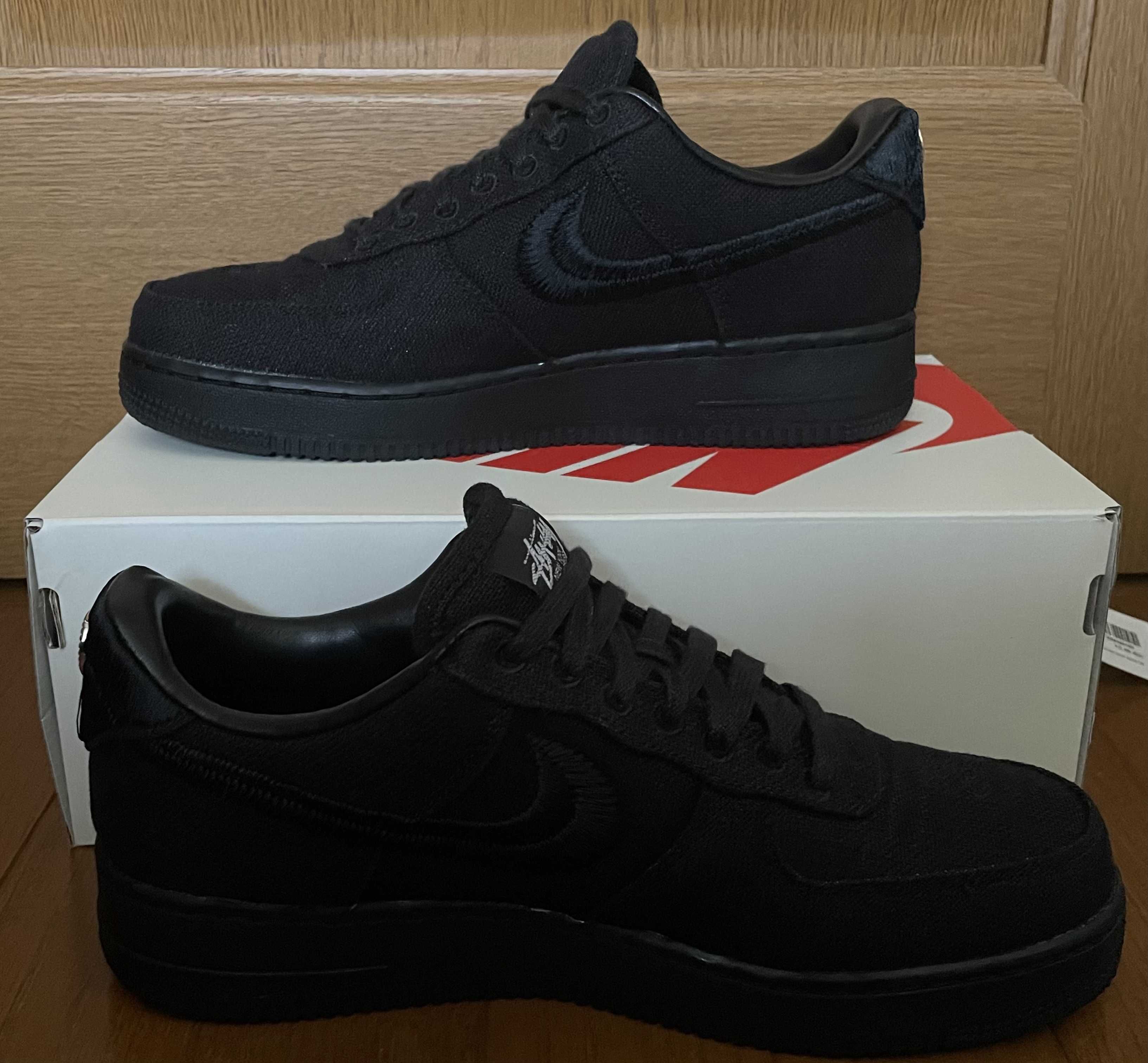 Stussy × Nike Air Force 1 Low "Triple Black"