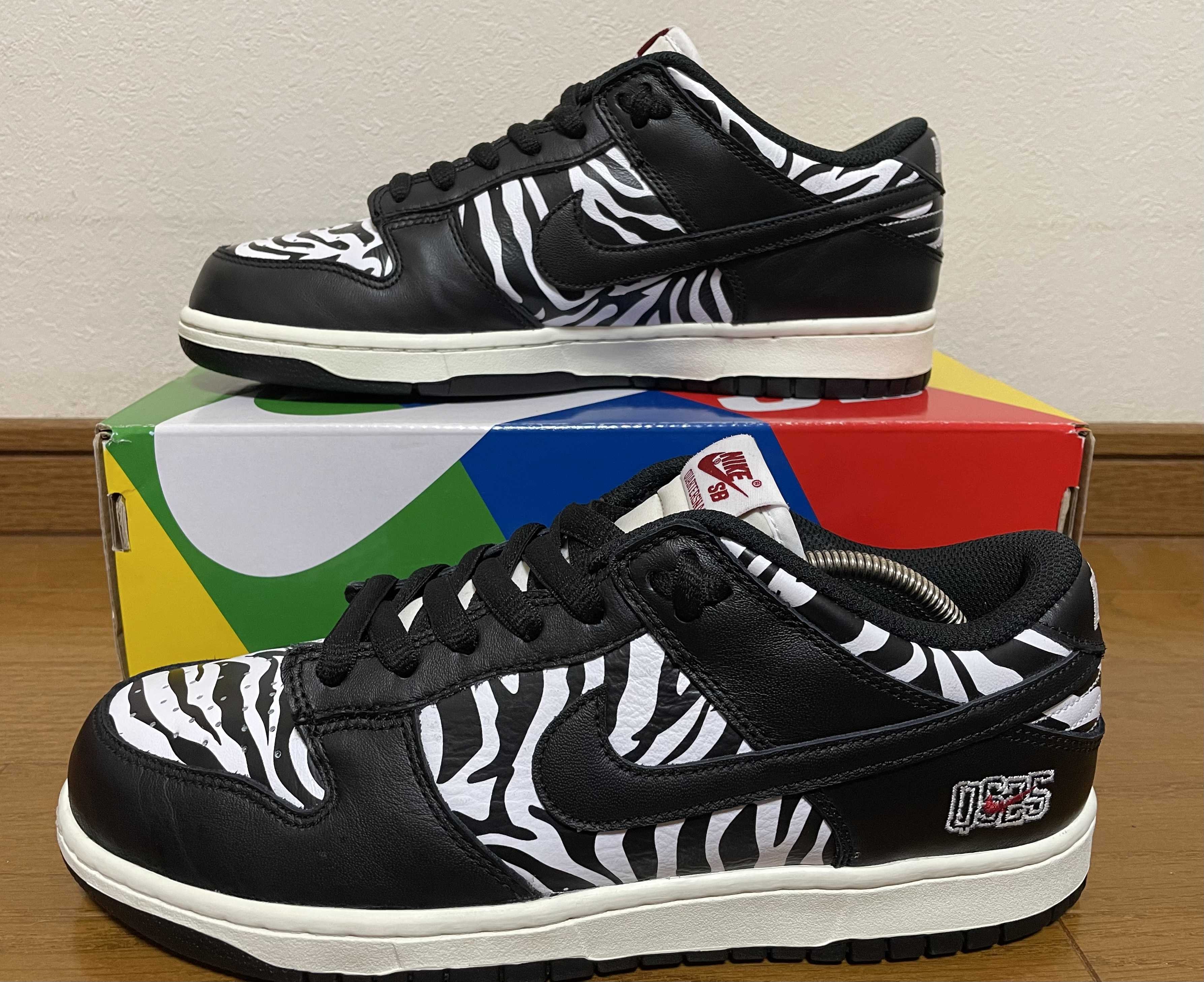 Quartersnacks × Nike SB Dunk Low "Zebra Cake/Safari"