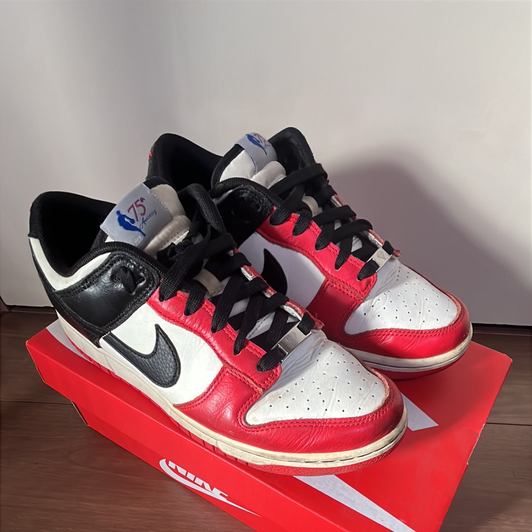 NBA × Nike Dunk Low EMB 75th Anniversary "Chicago Bulls"