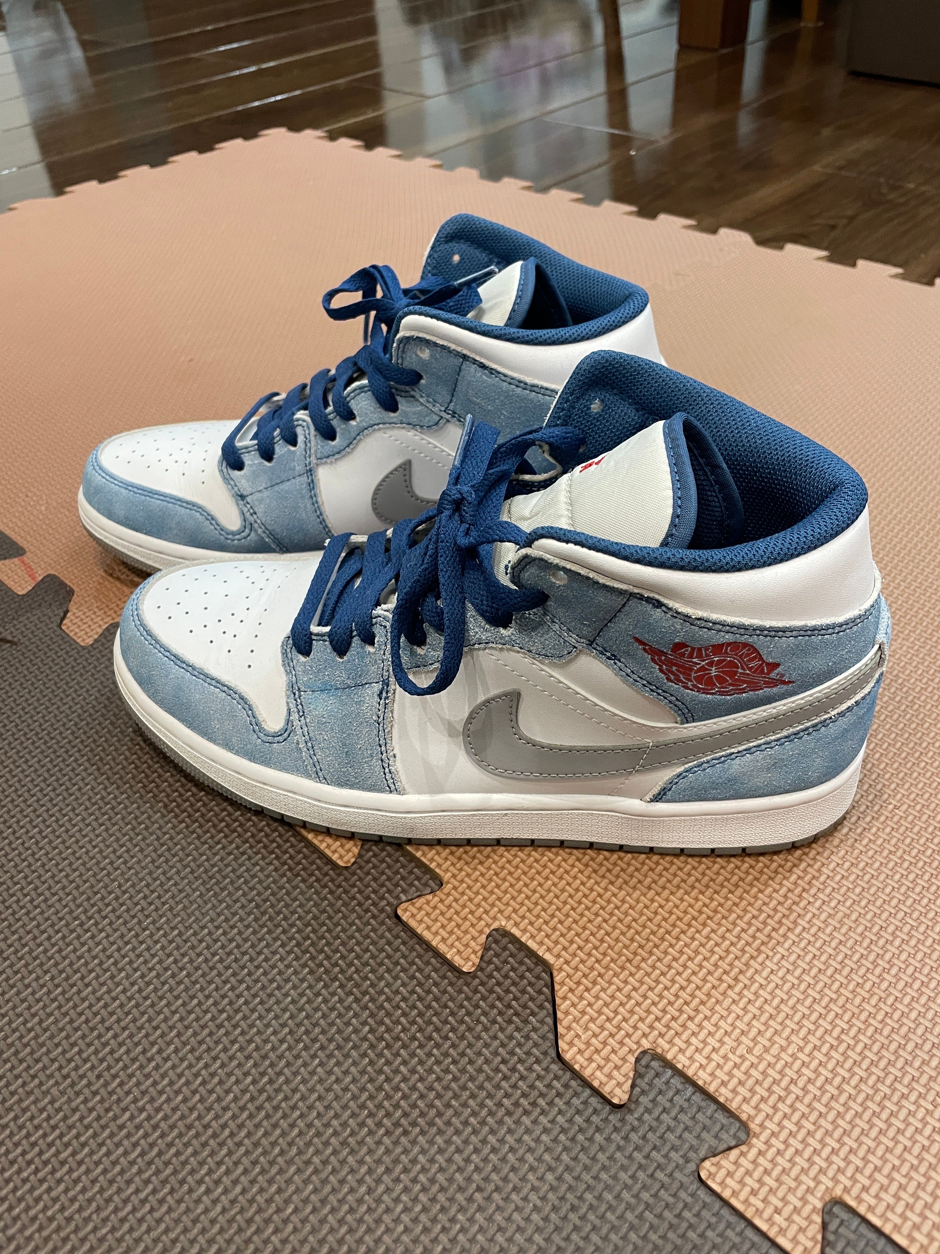 Nike Air Jordan 1 Mid SE "White/Hyper Royal/Red"