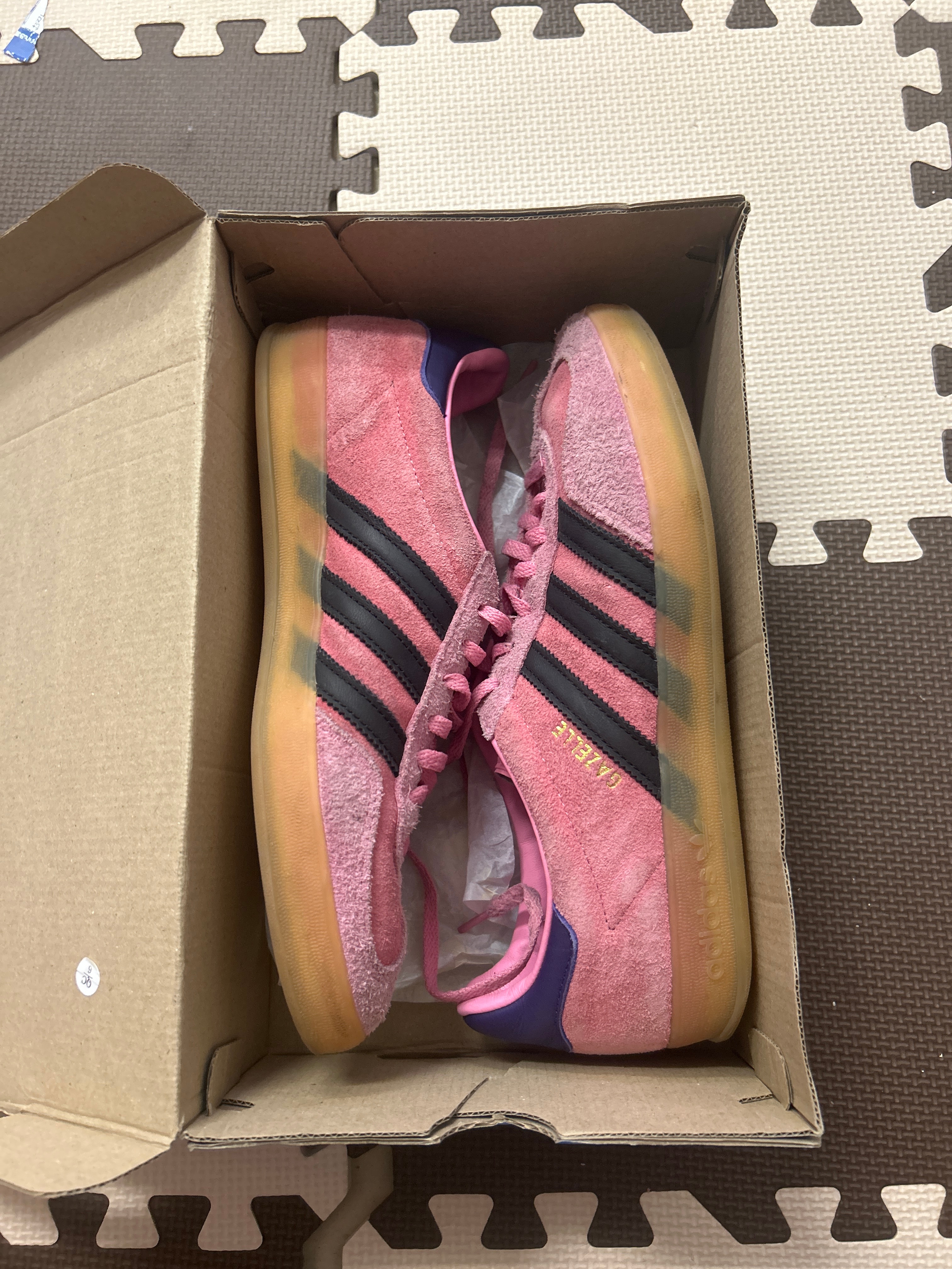 adidas Women's Gazelle Indoor "Bliss Pink/Core Black/Collegiate Purple"