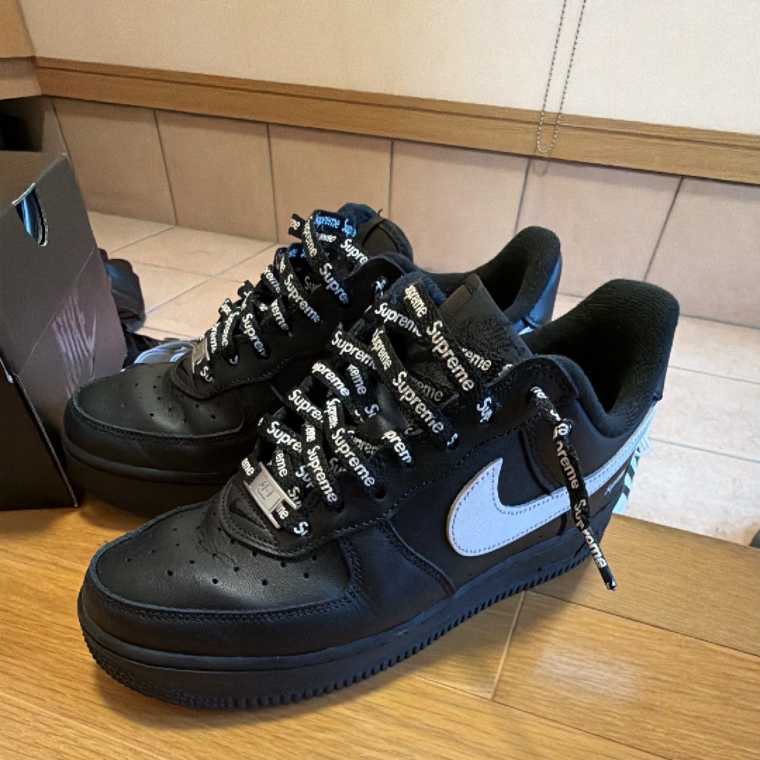 Supreme × Nike Air Force 1 Low "Black/White"