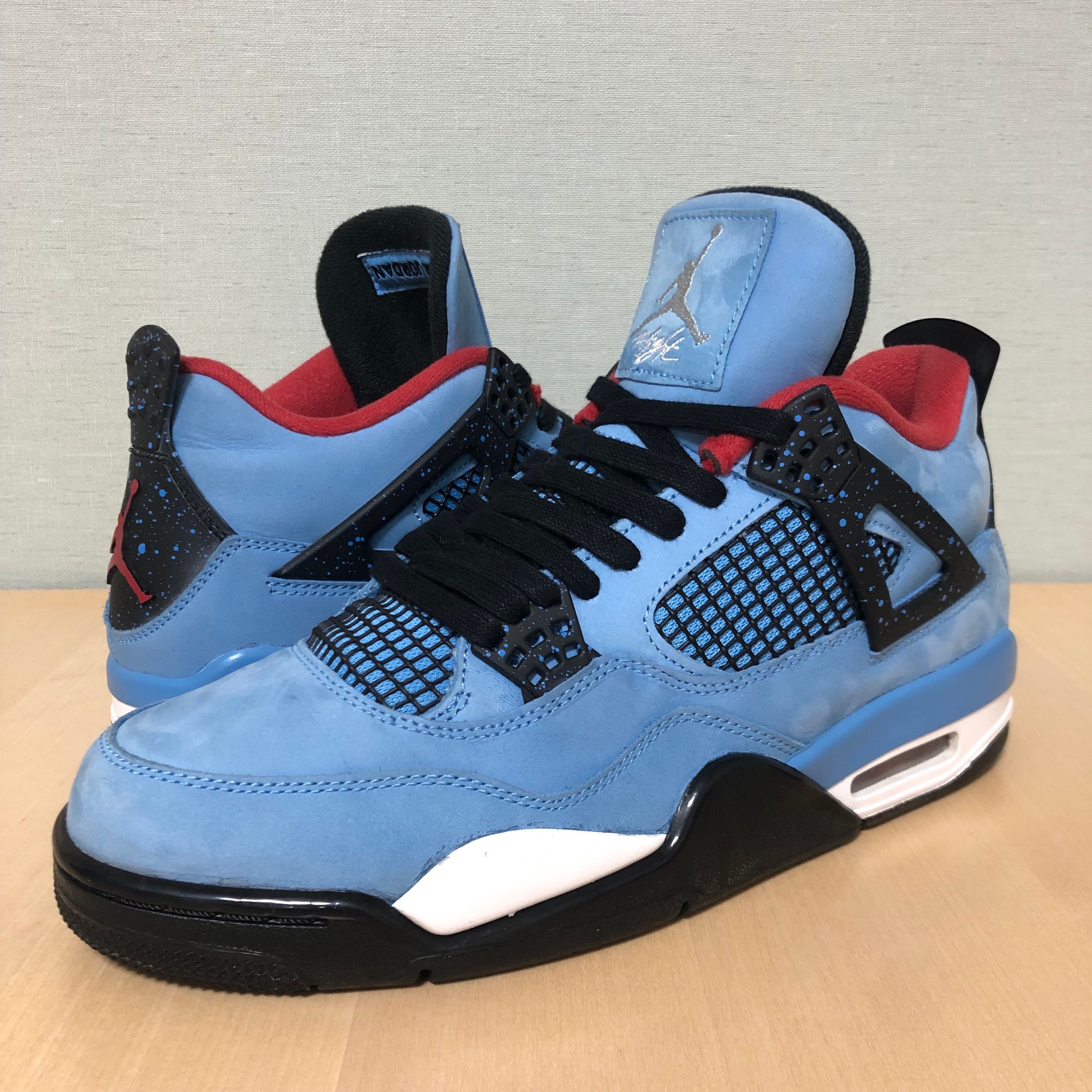 Travis Scott × Nike Air Jordan 4 Retro Cactus Jack "University Blue"