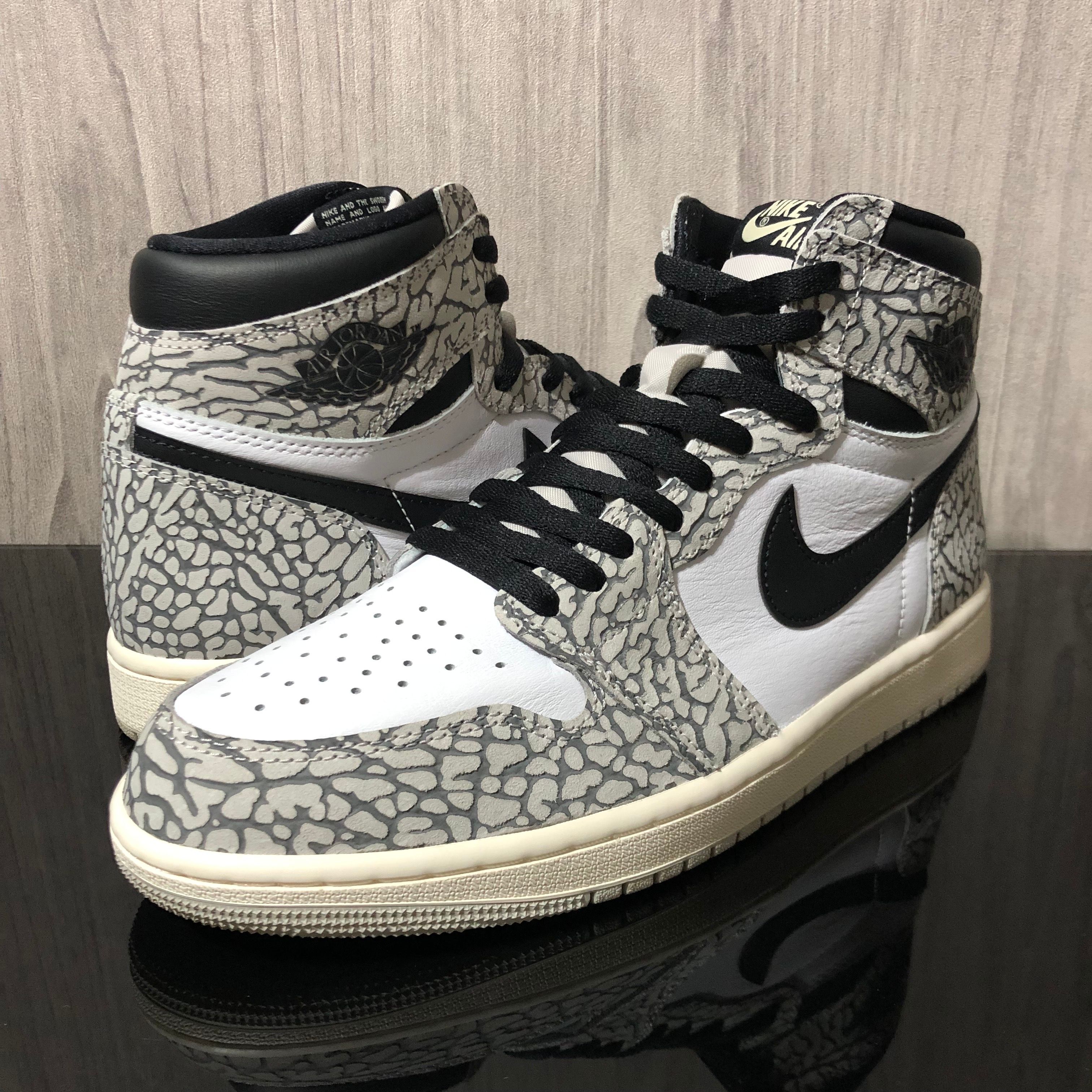 Nike Air Jordan 1 High OG "White Cement/Safari"