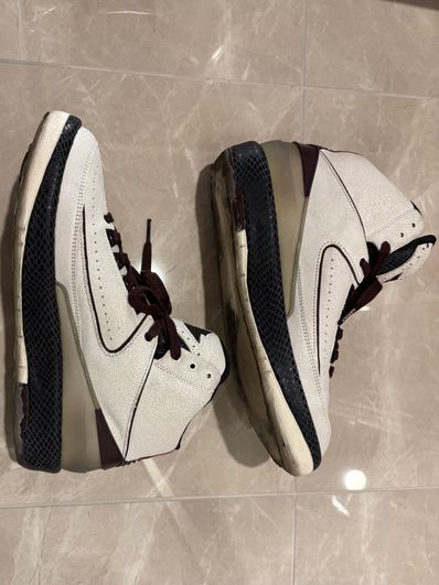 A Ma Maniere × Nike Air Jordan 2 "Airness/Sail and Burgundy"