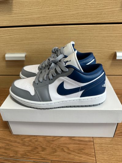 Nike Women's Air Jordan 1 Low "Grey and Blue"